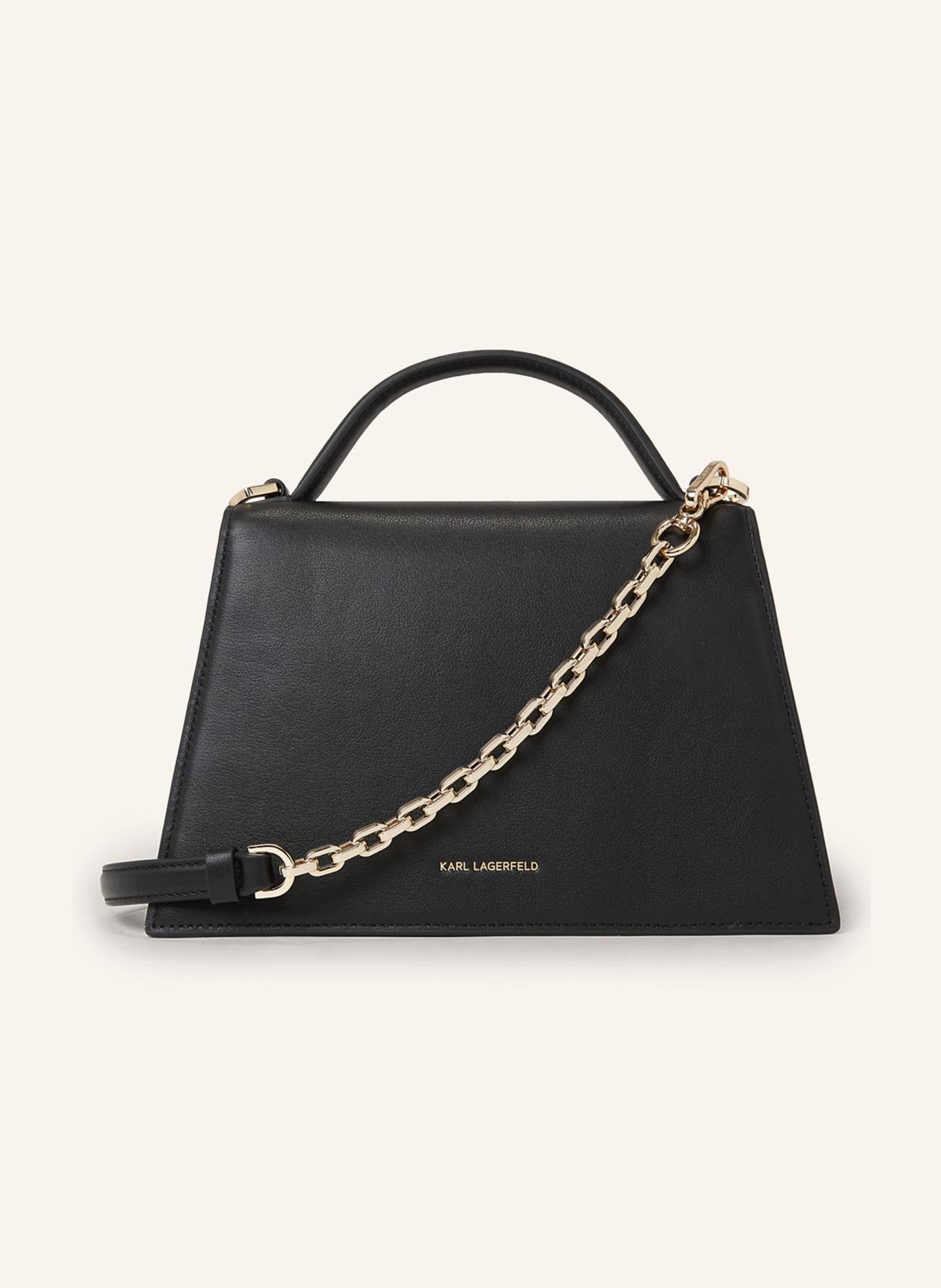 KARL LAGERFELD Umhängetasche: SCHWARZ/ GOLD