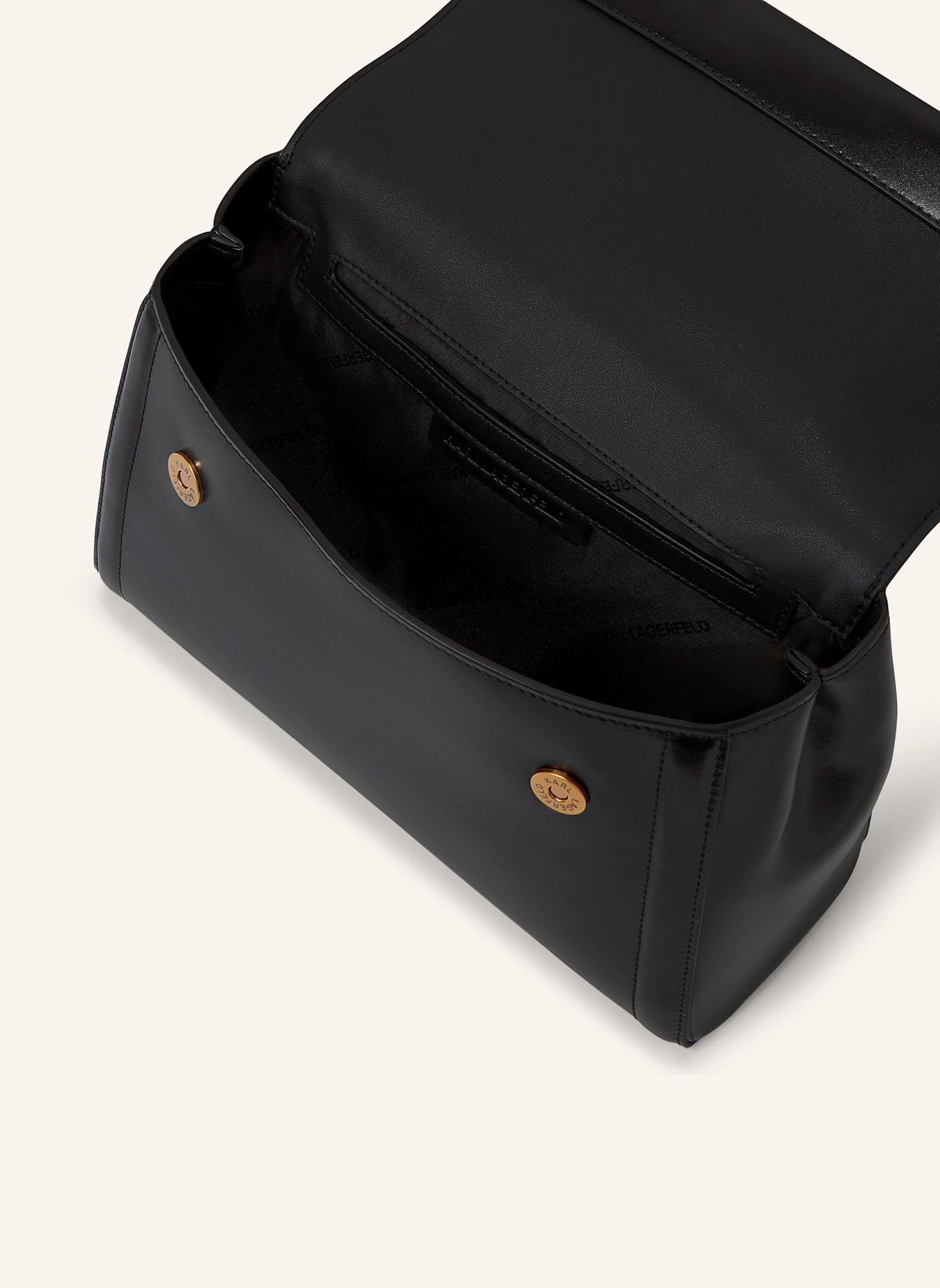 KARL LAGERFELD Tasche: SCHWARZ/ GOLD