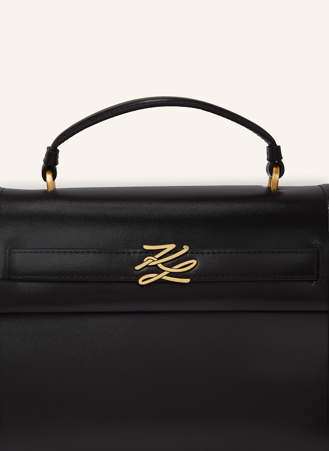 KARL LAGERFELD Tasche: SCHWARZ/ GOLD