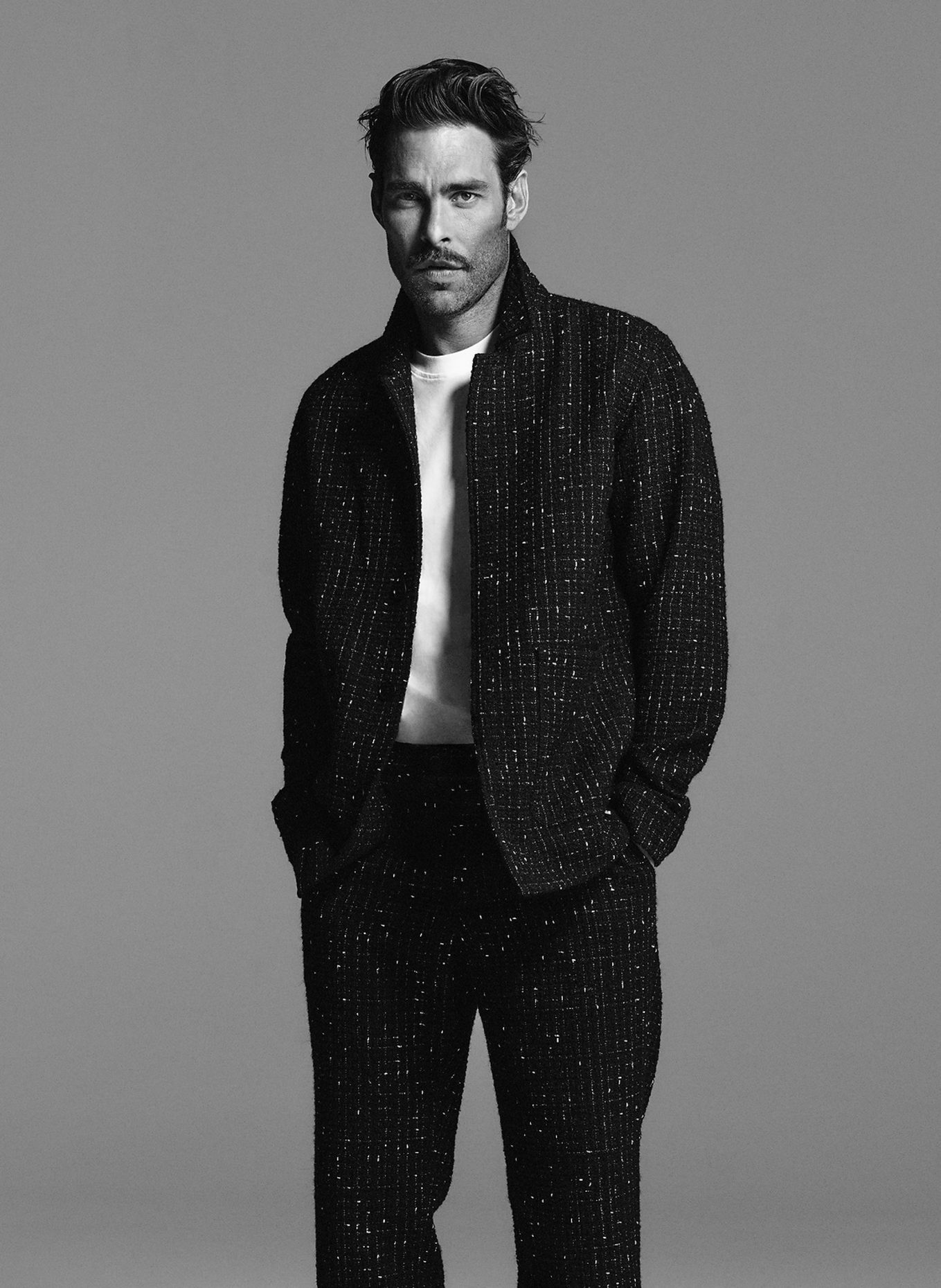 KARL LAGERFELD Hemd: SCHWARZ