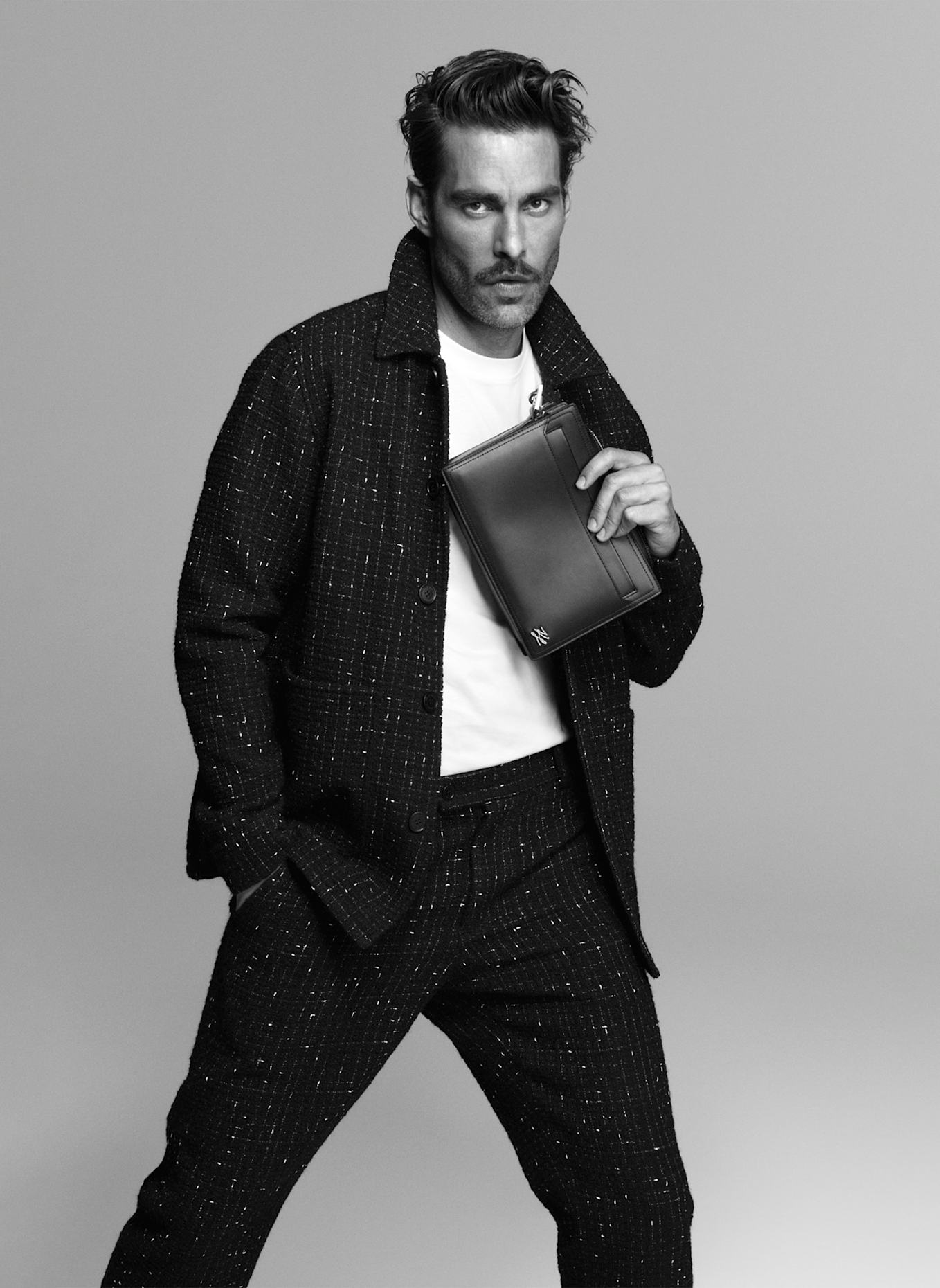 KARL LAGERFELD K/Autograph Clutch: SCHWARZ