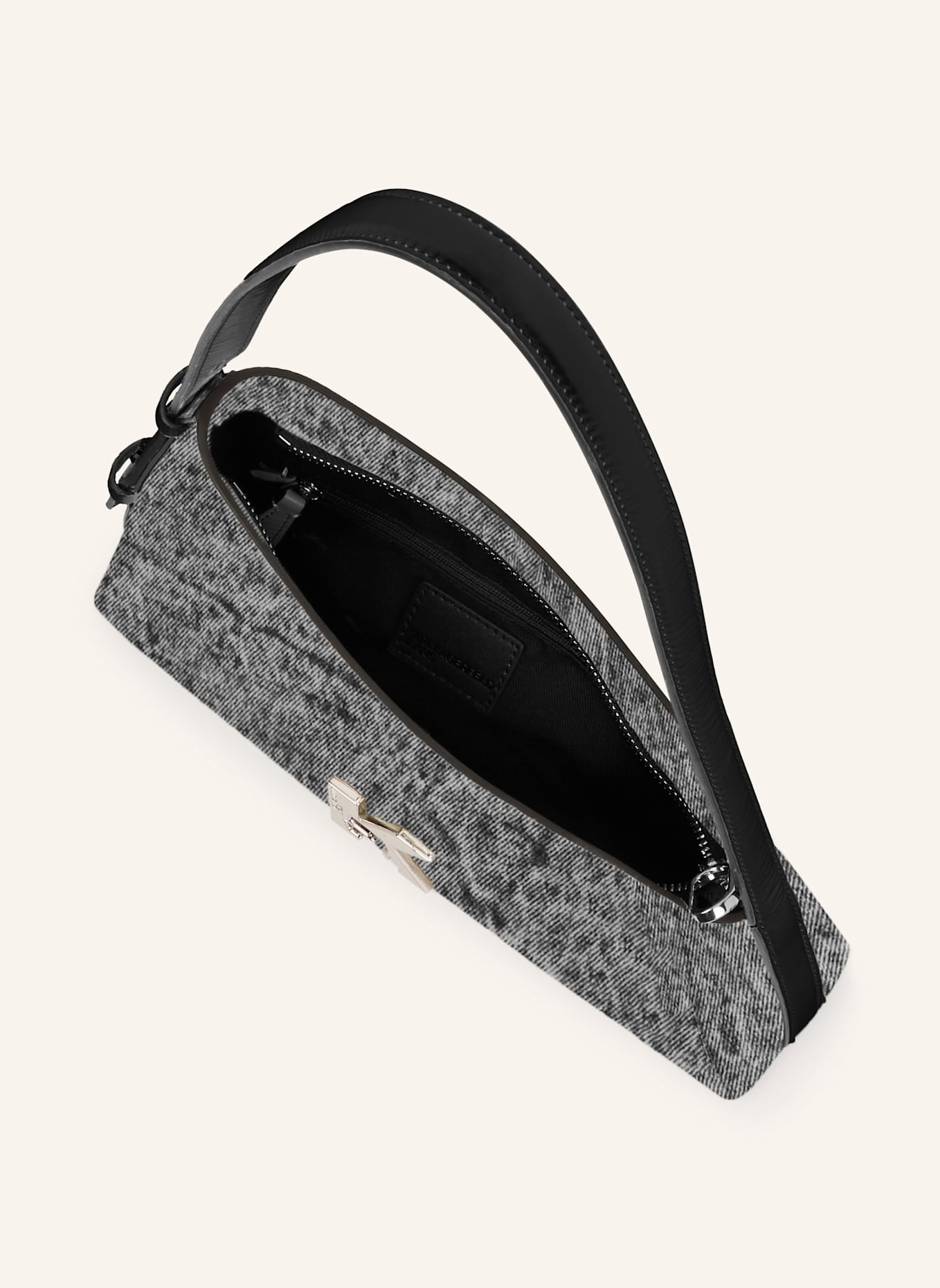 KARL LAGERFELD JEANS Schultertasche: SCHWARZ