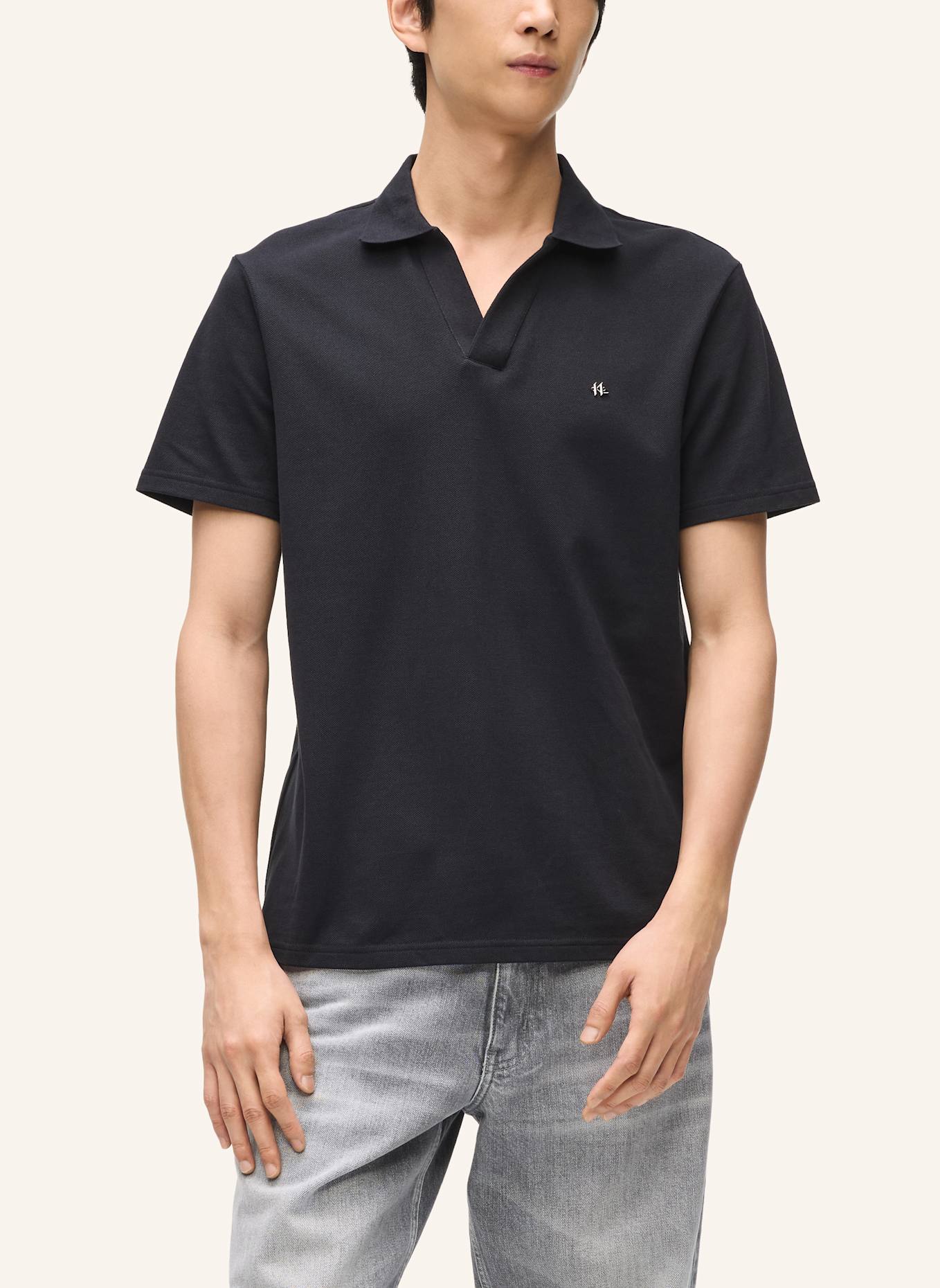 KARL LAGERFELD Poloshirt: SCHWARZ