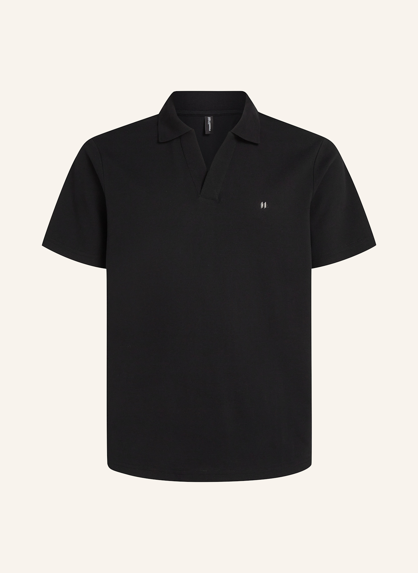 KARL LAGERFELD Poloshirt: SCHWARZ