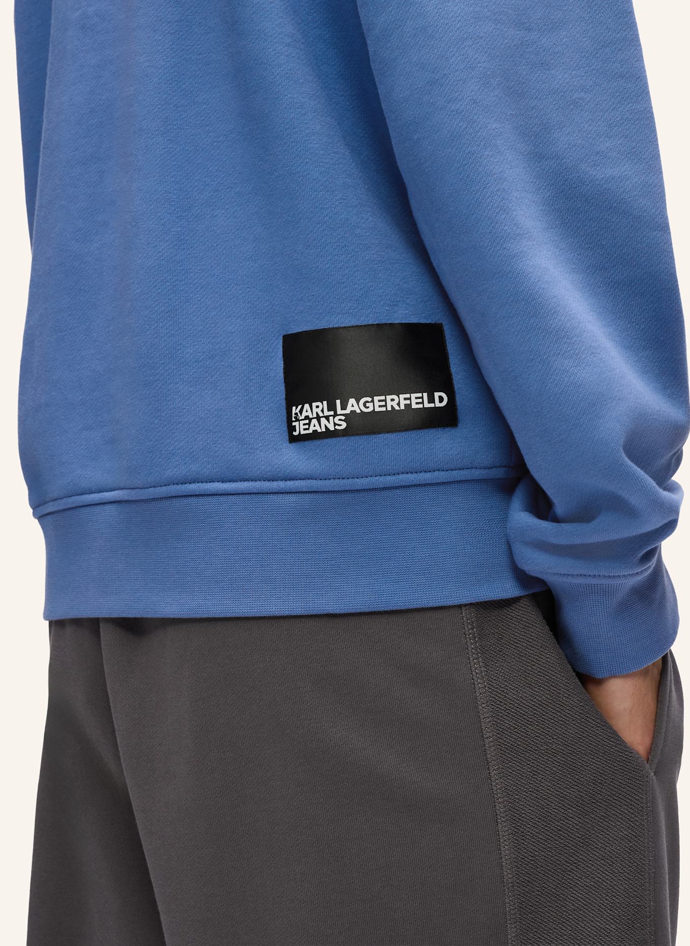 KARL LAGERFELD JEANS Sweatshirt: BLAU
