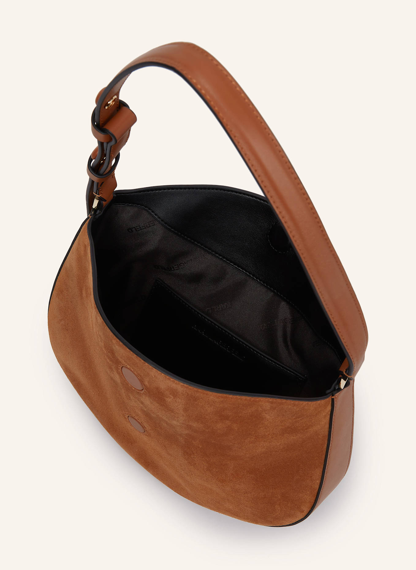 KARL LAGERFELD Schultertasche: BRAUN