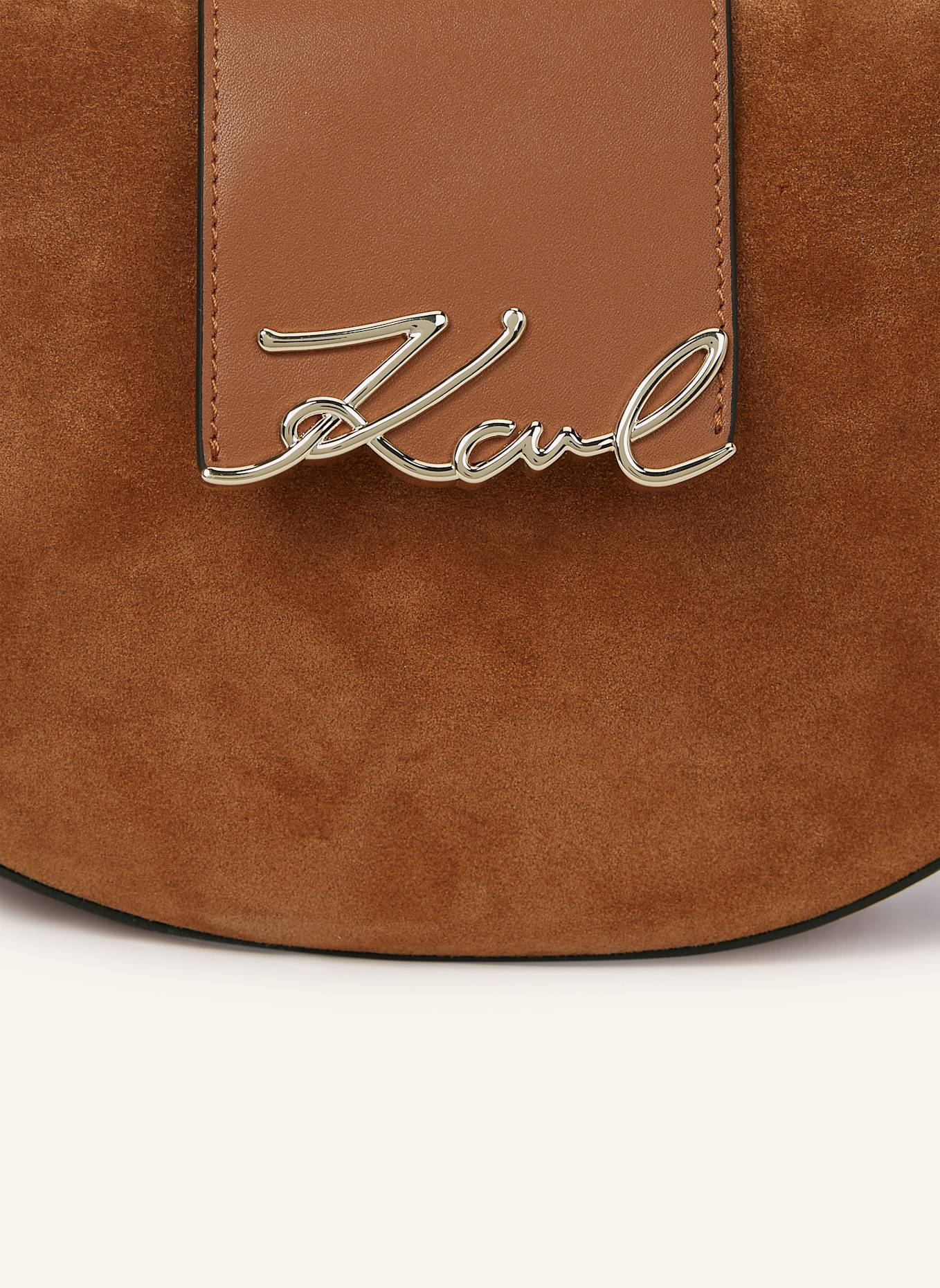 KARL LAGERFELD Schultertasche: BRAUN