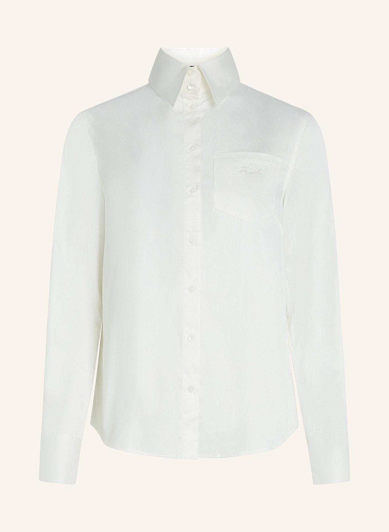 KARL LAGERFELD Bluse: WEISS