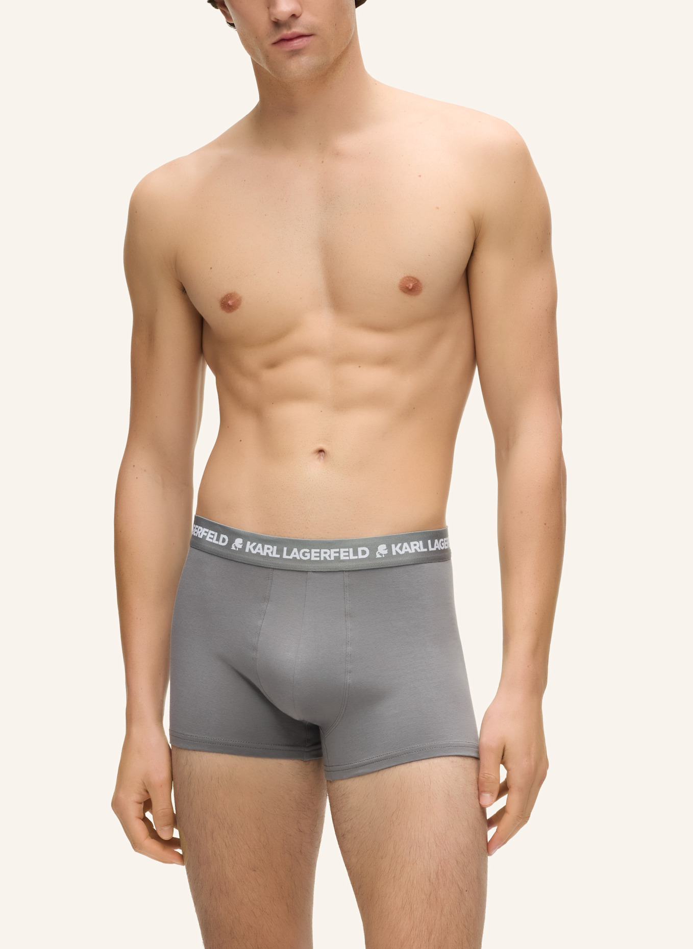 KARL LAGERFELD Unterwäsche Hose: DUNKELBLAU/ BRAUN/ GRAU