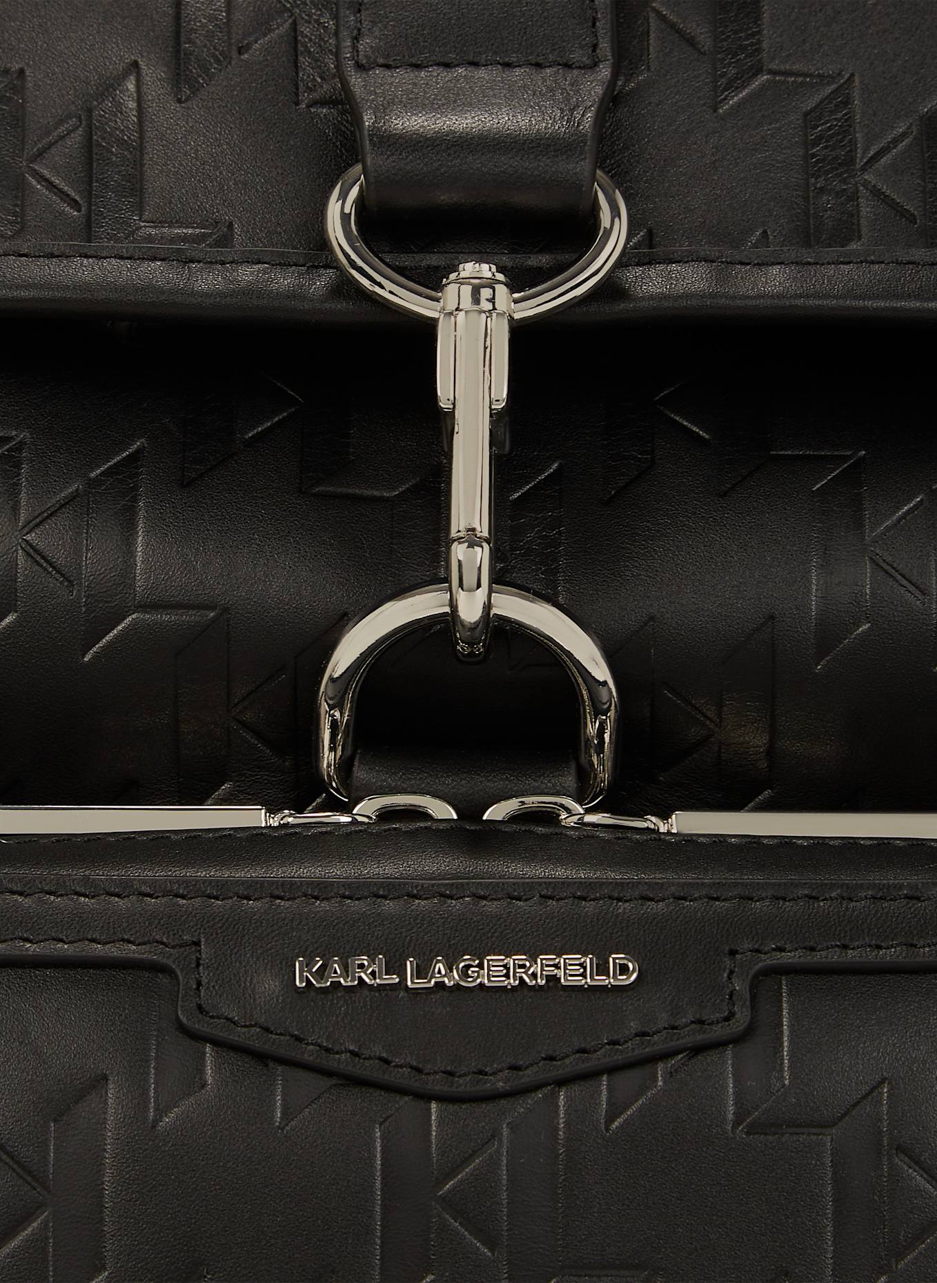 KARL LAGERFELD Rucksack: SCHWARZ