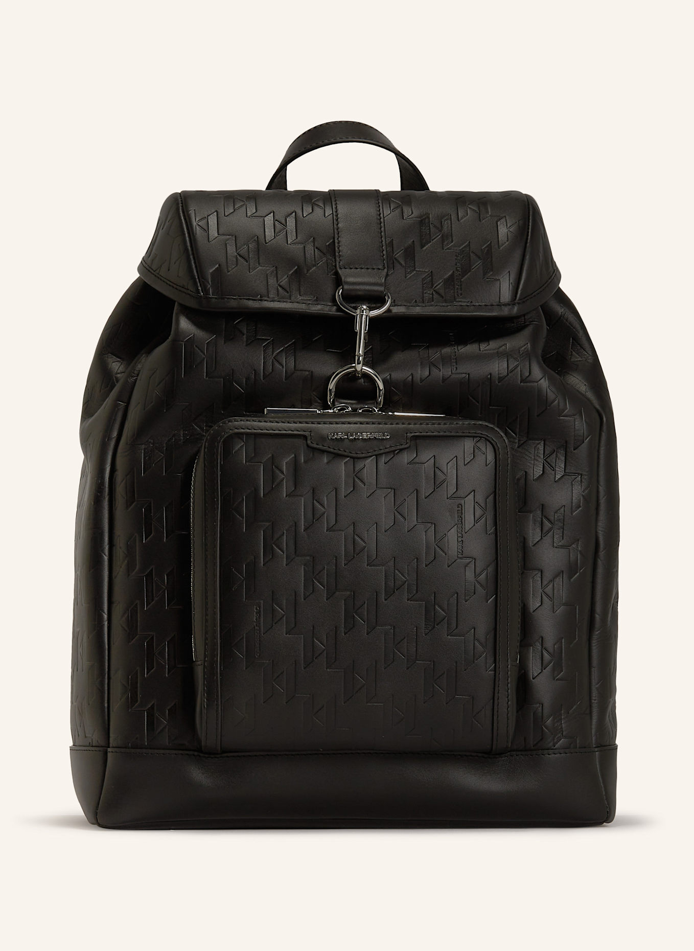 KARL LAGERFELD Rucksack: SCHWARZ