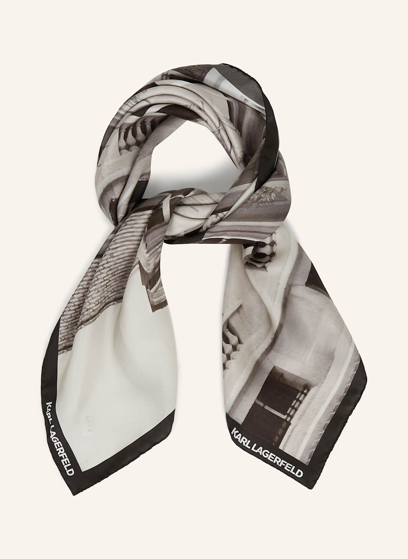 KARL LAGERFELD Schal: SCHWARZ