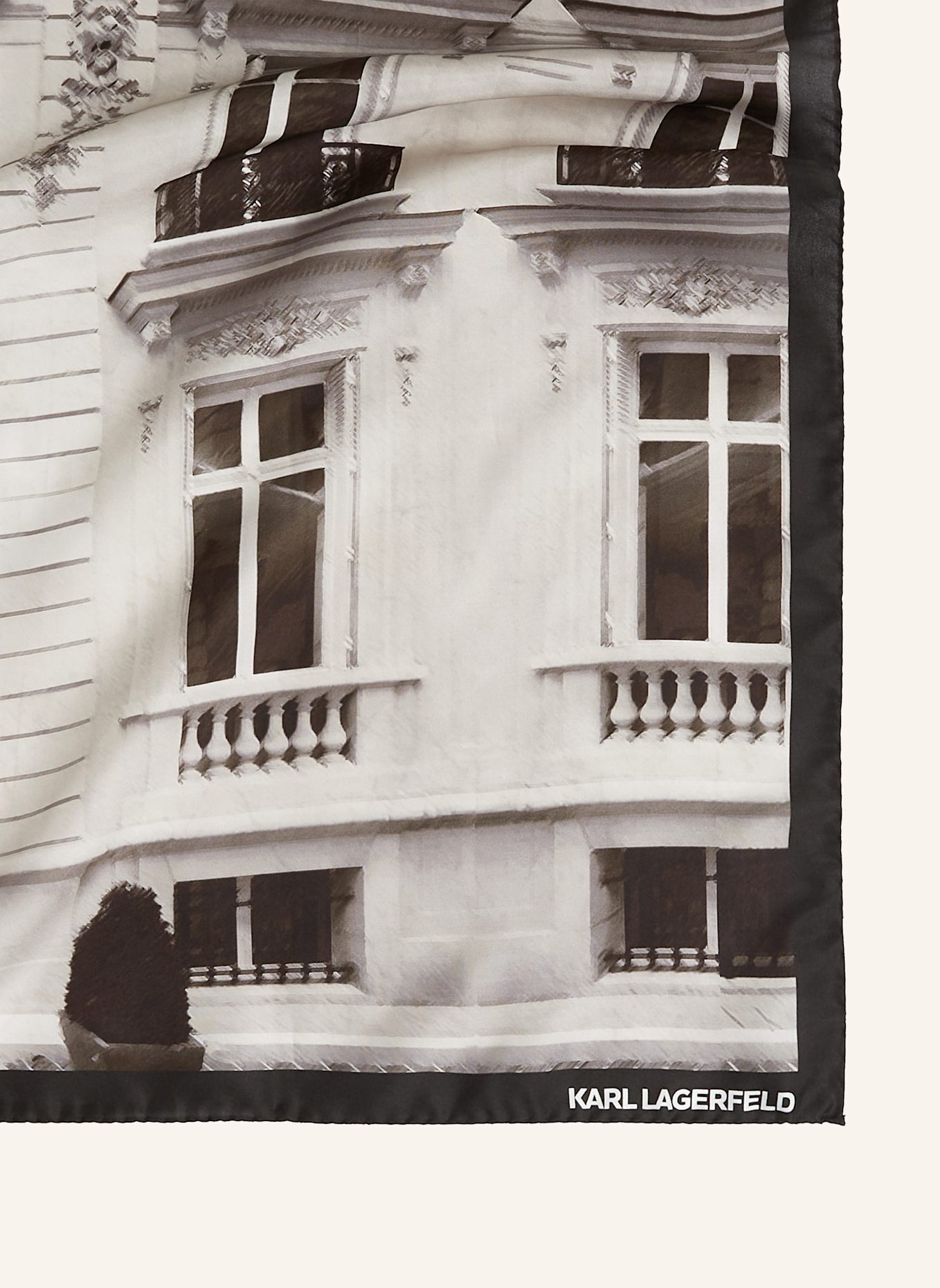 KARL LAGERFELD Schal: SCHWARZ