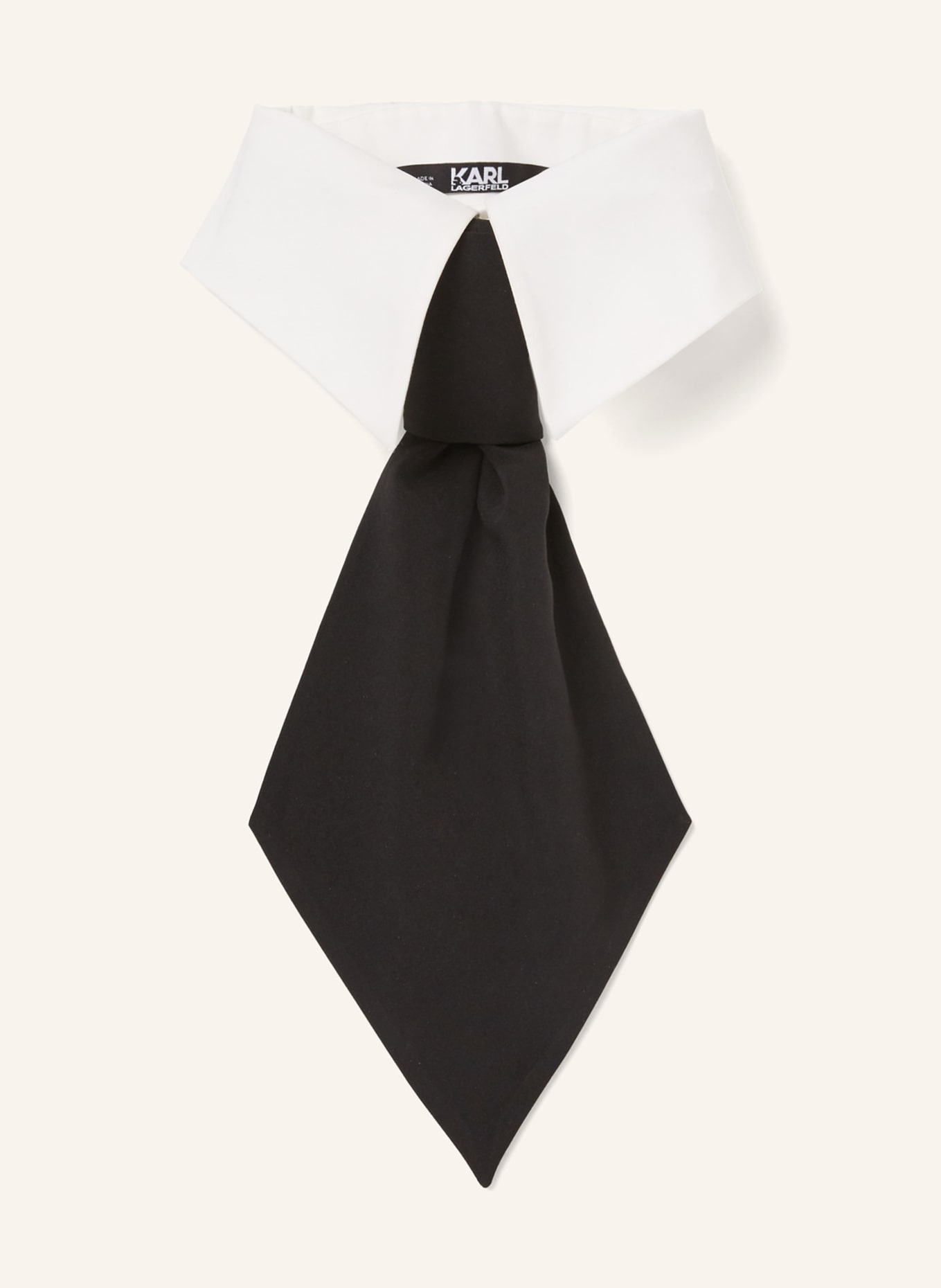 KARL LAGERFELD Krawatte: WEISS/ SCHWARZ