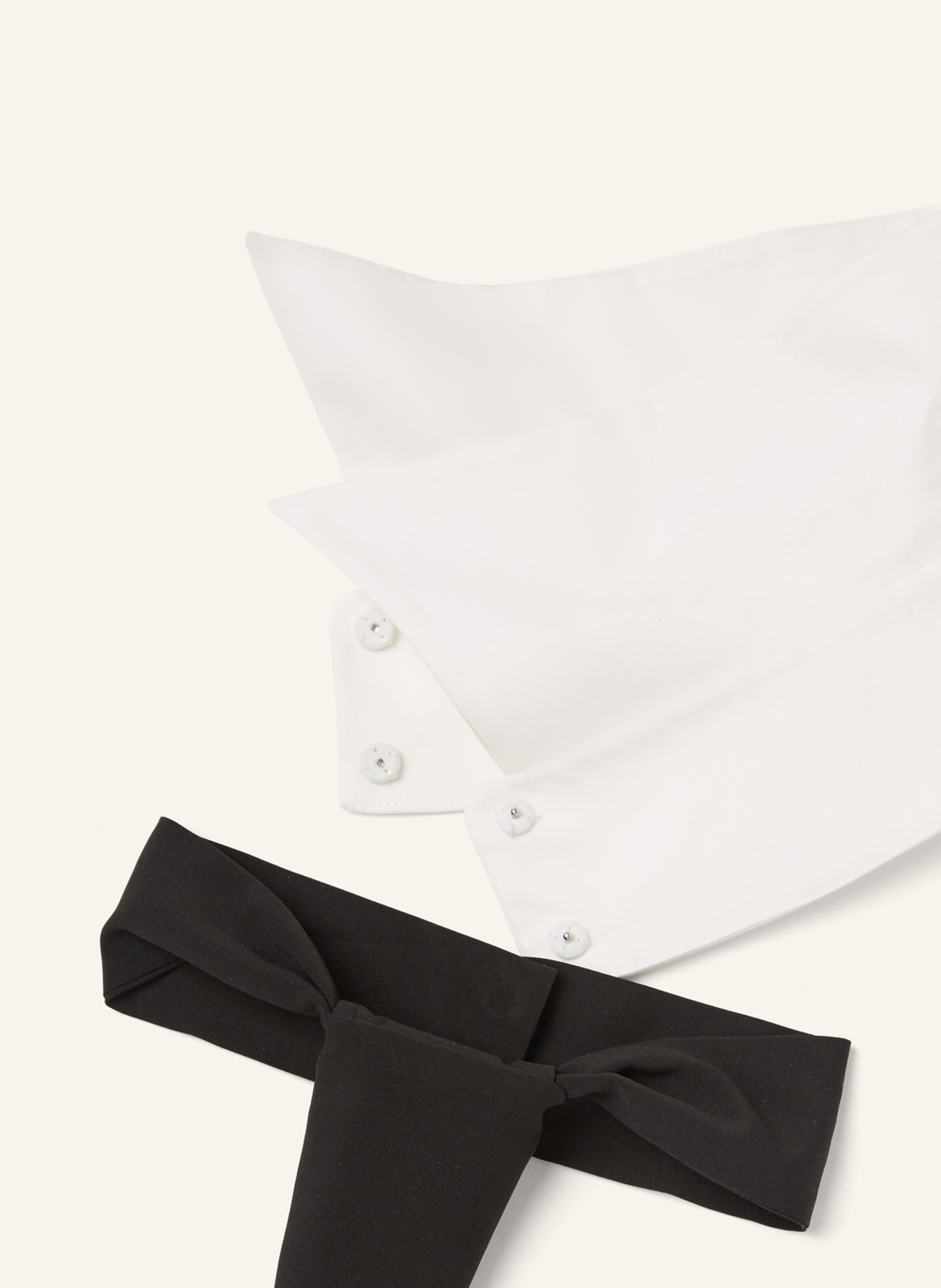 KARL LAGERFELD Krawatte: WEISS/ SCHWARZ