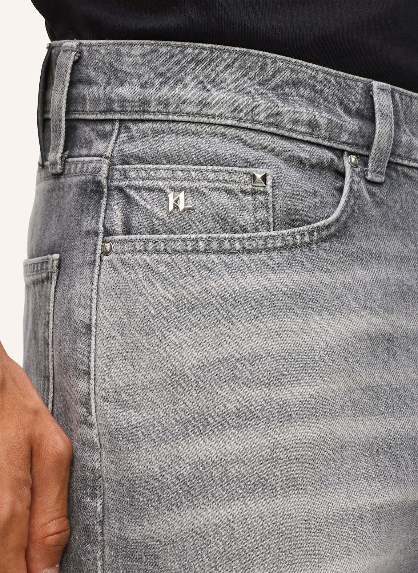 KARL LAGERFELD Jeans: GRAU