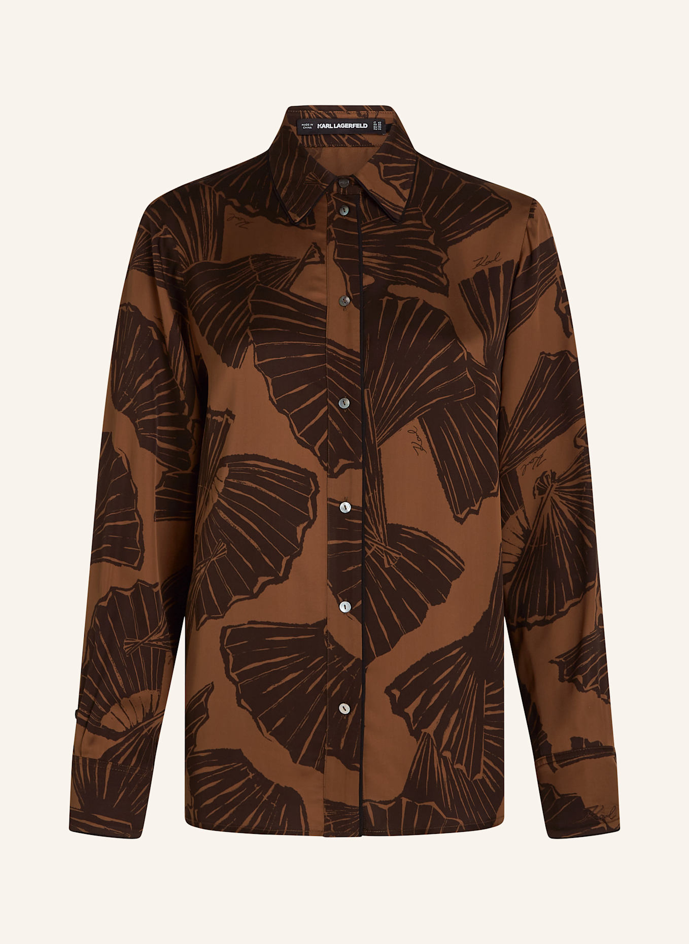 KARL LAGERFELD Bluse: BRAUN