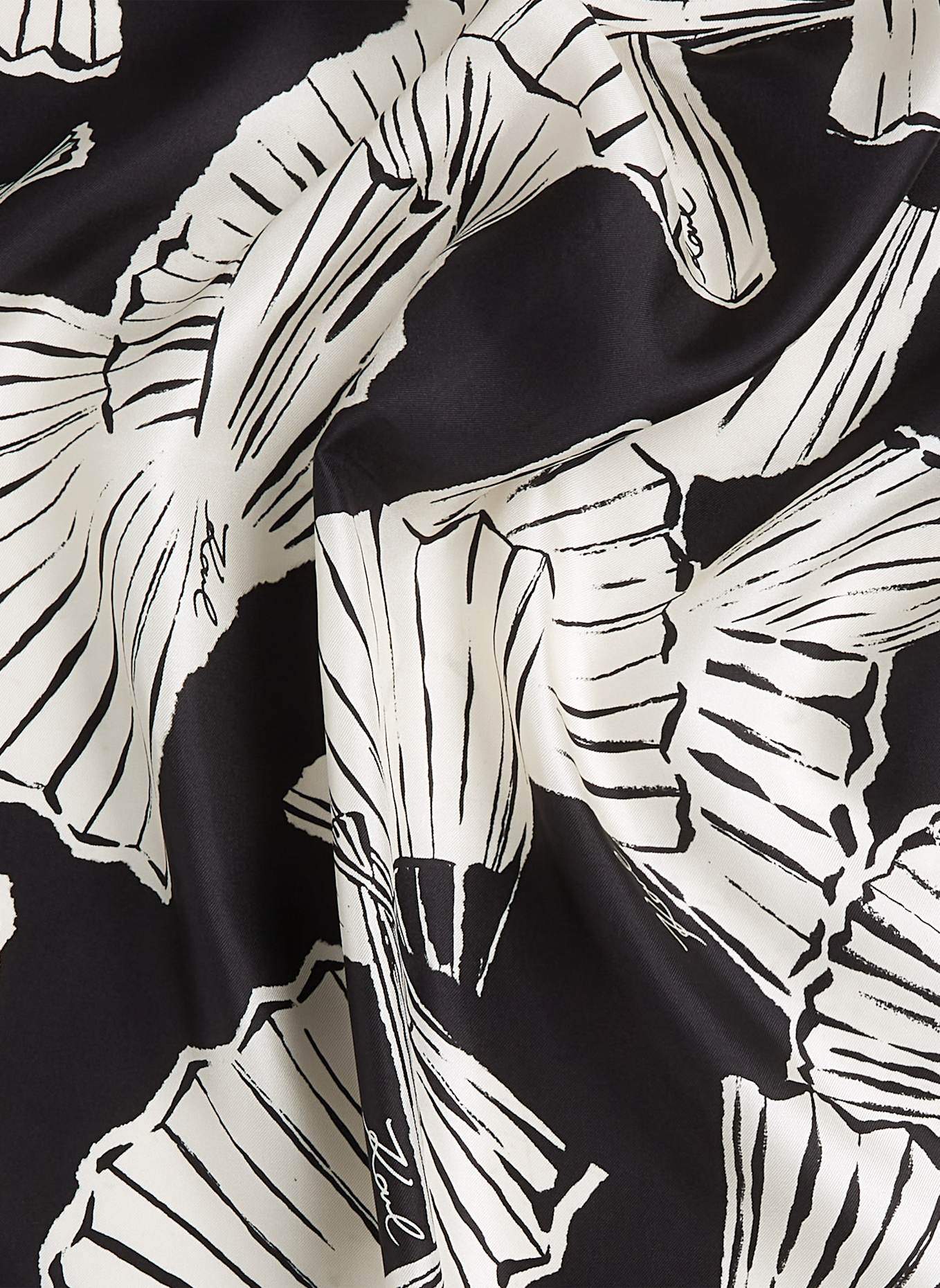 KARL LAGERFELD Schal: SCHWARZ