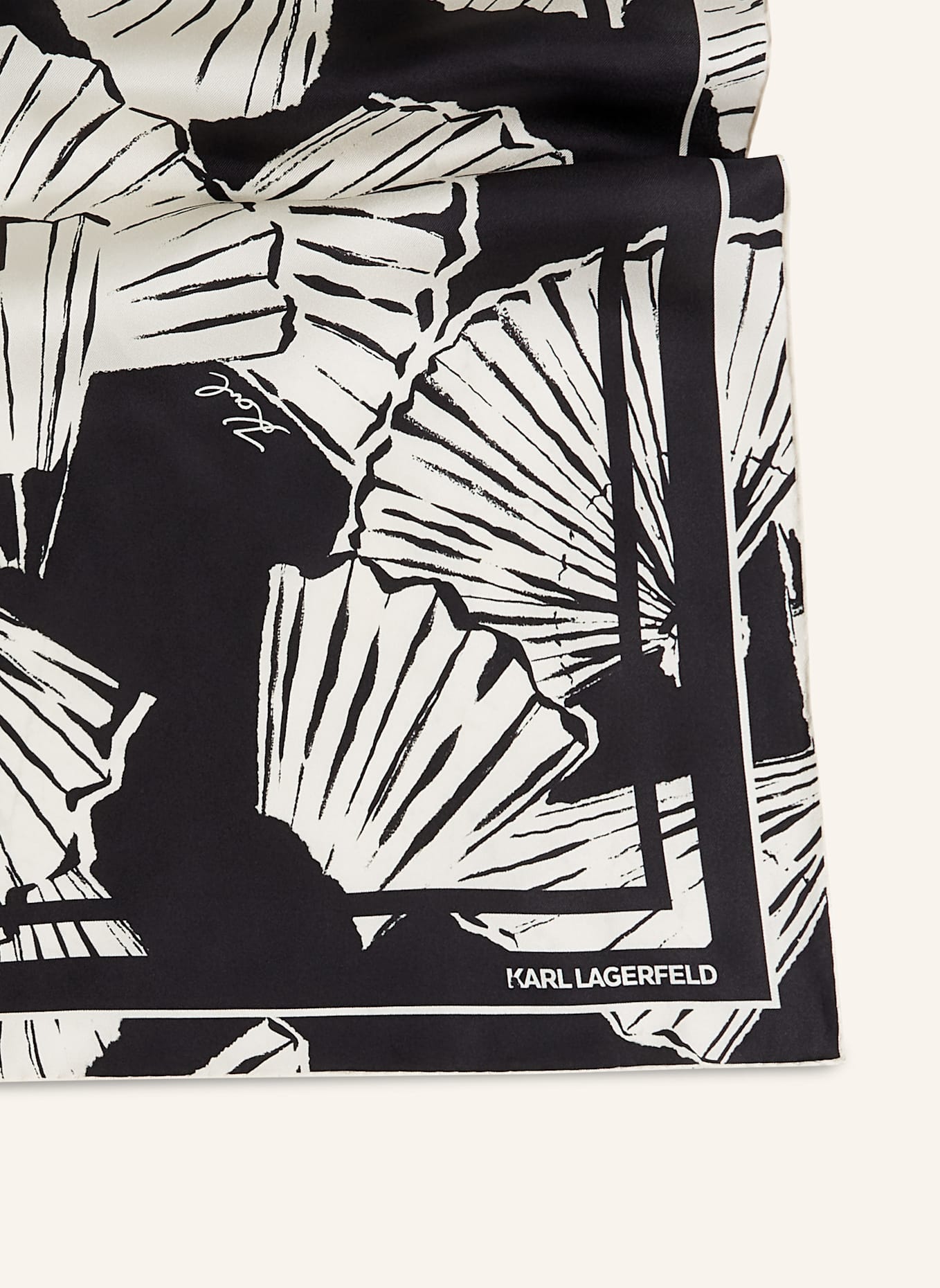 KARL LAGERFELD Schal: SCHWARZ