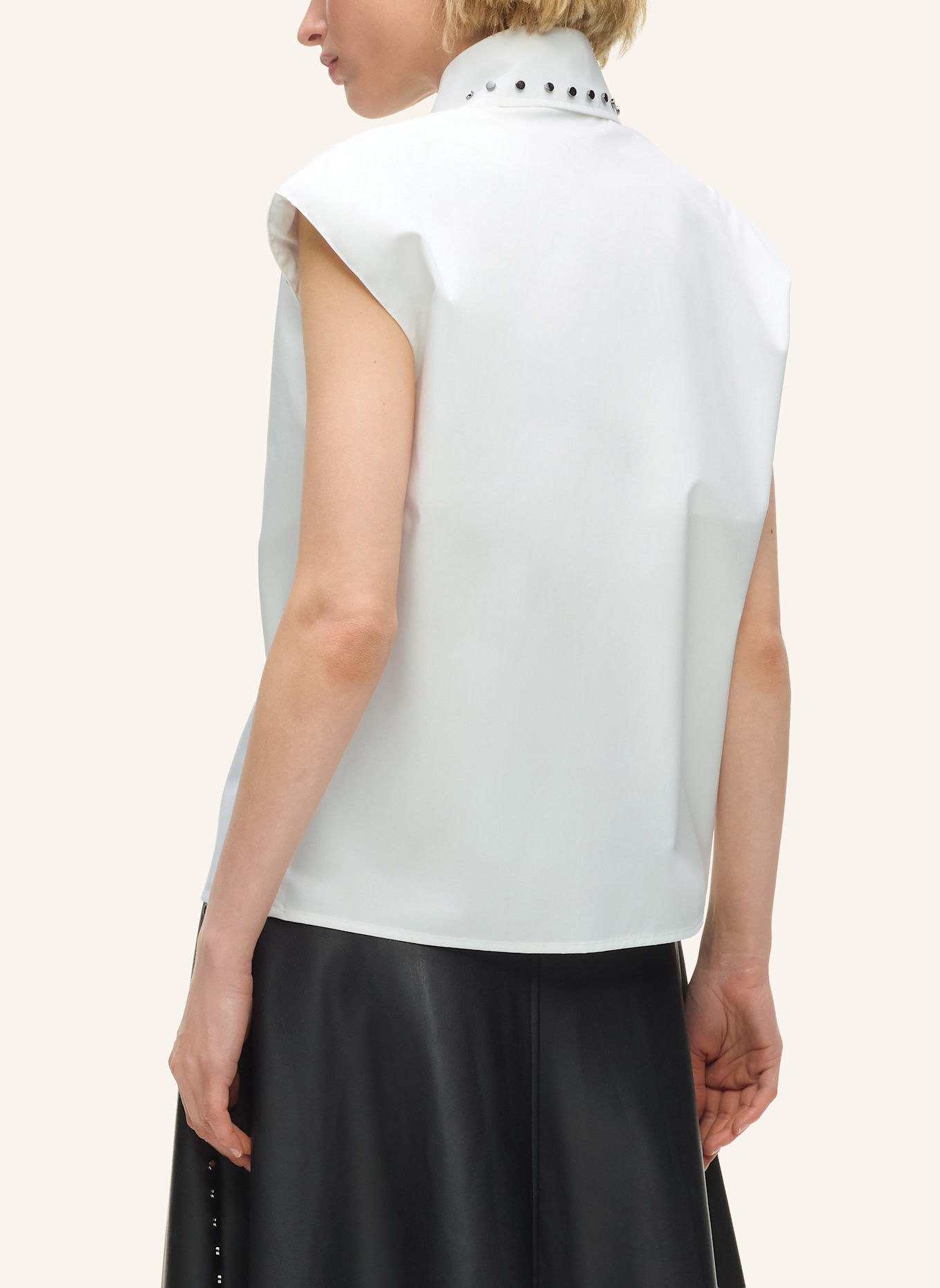 KARL LAGERFELD Bluse: WEISS