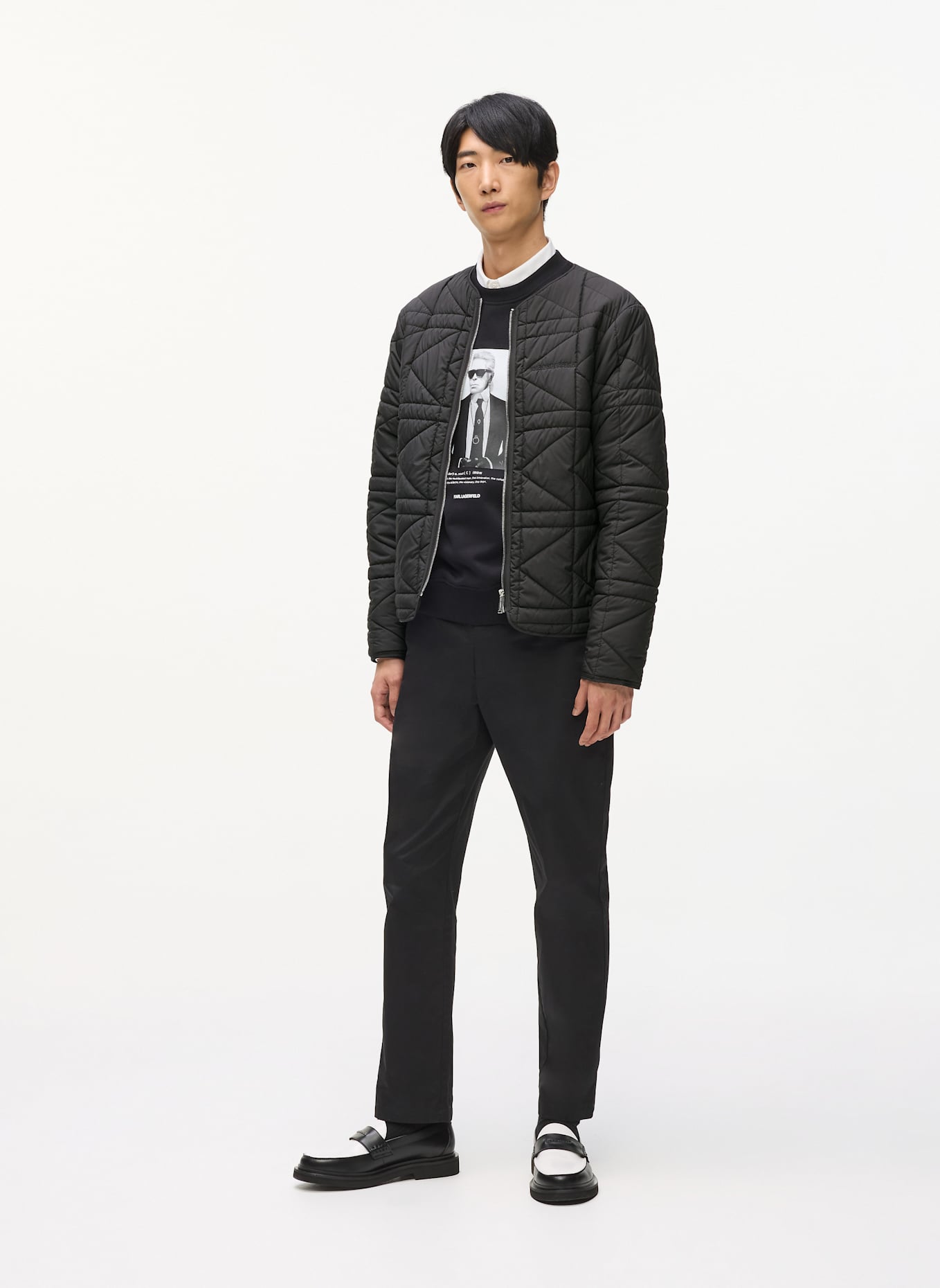 KARL LAGERFELD Jacke: SCHWARZ