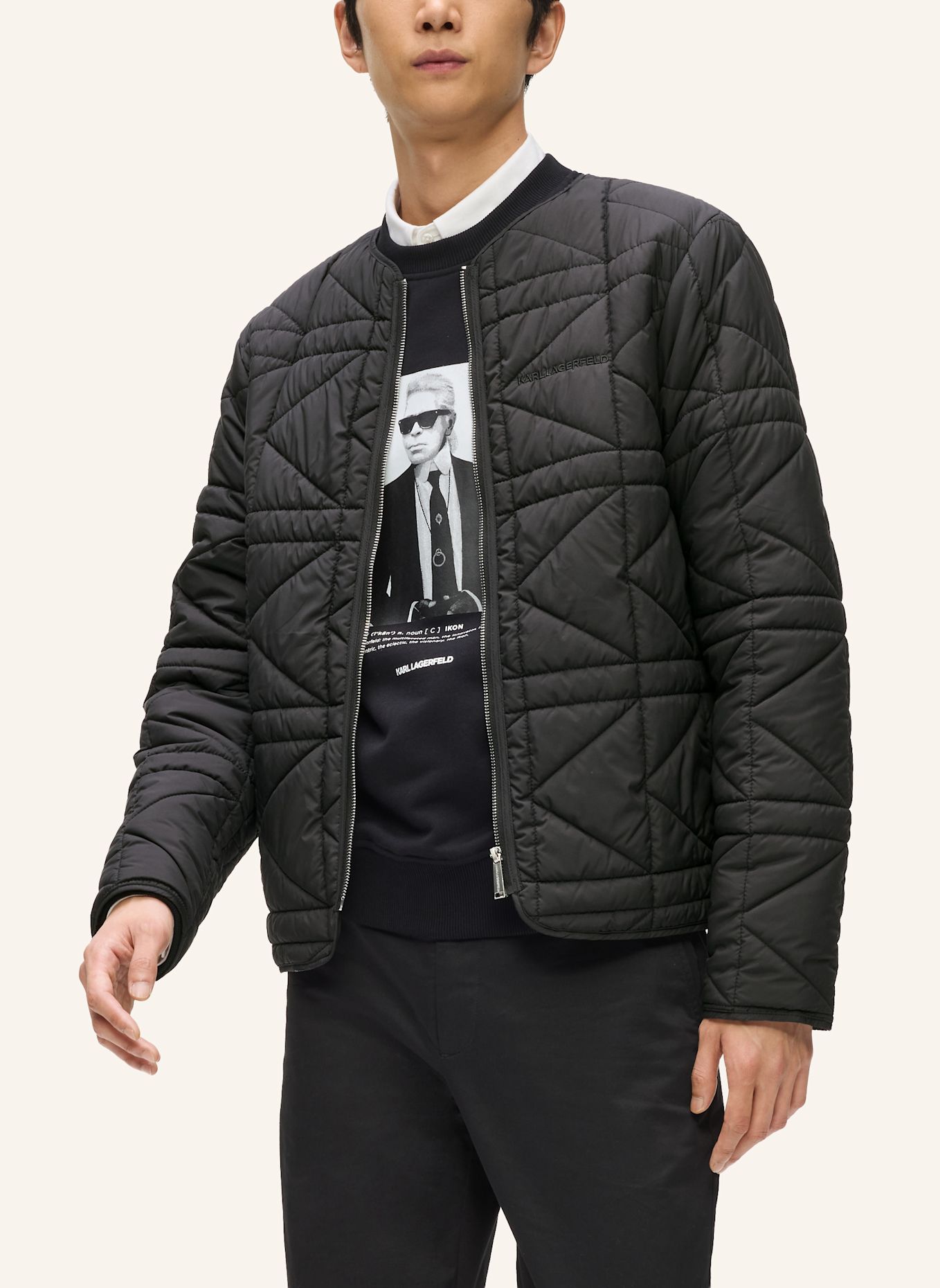 KARL LAGERFELD Jacke: SCHWARZ