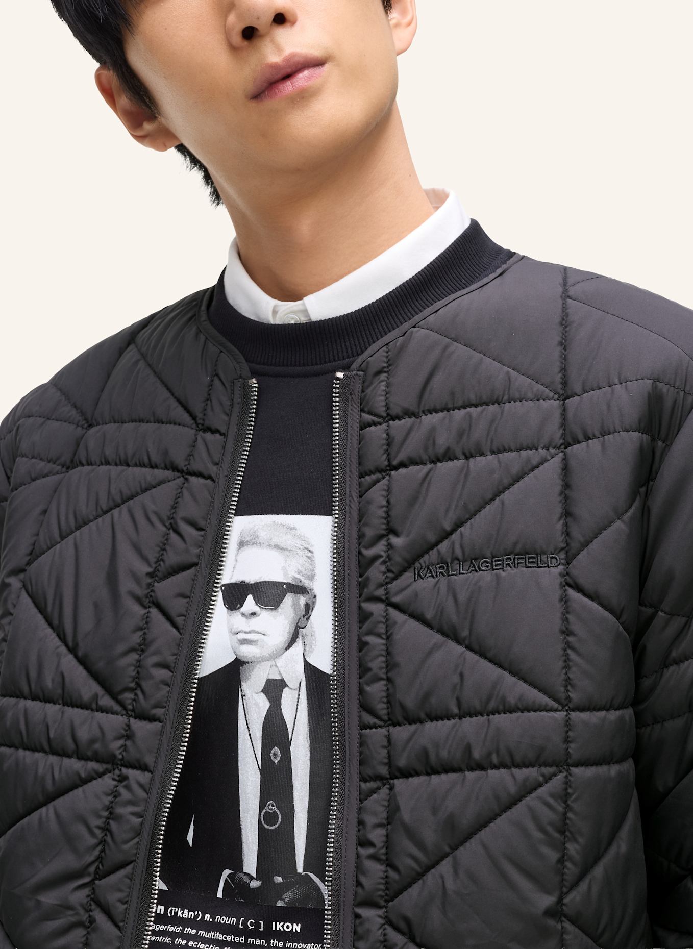 KARL LAGERFELD Jacke: SCHWARZ