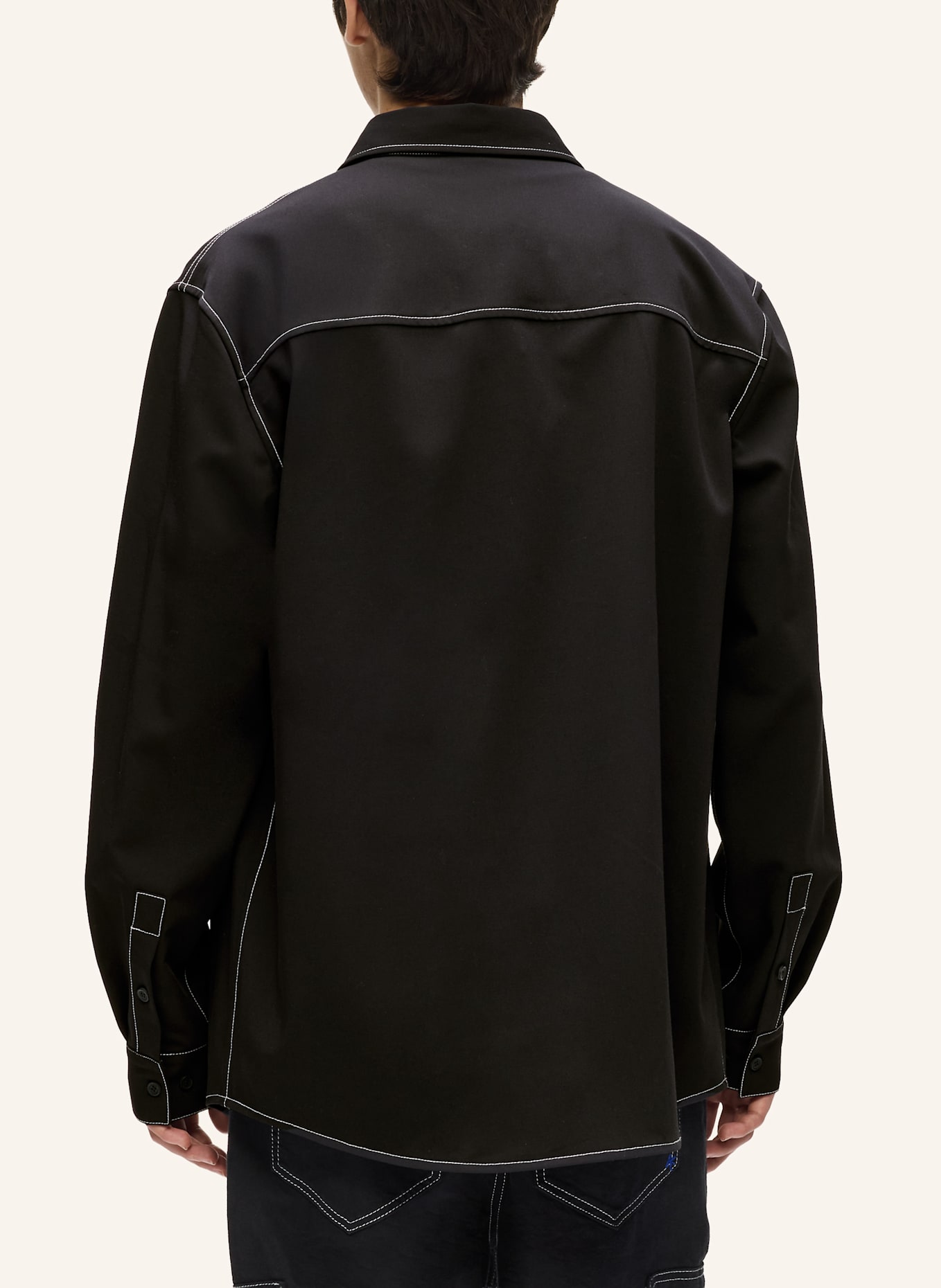 KARL LAGERFELD JEANS Hemd: SCHWARZ