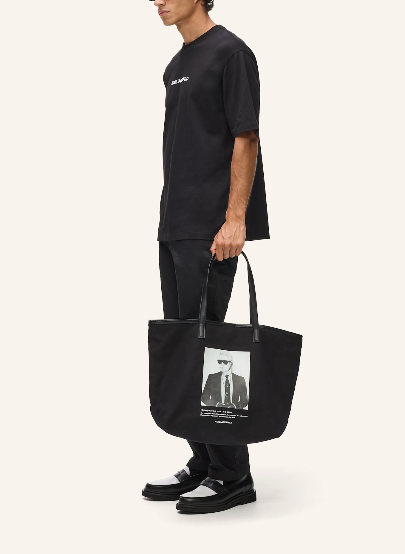 KARL LAGERFELD T-shirt: SCHWARZ