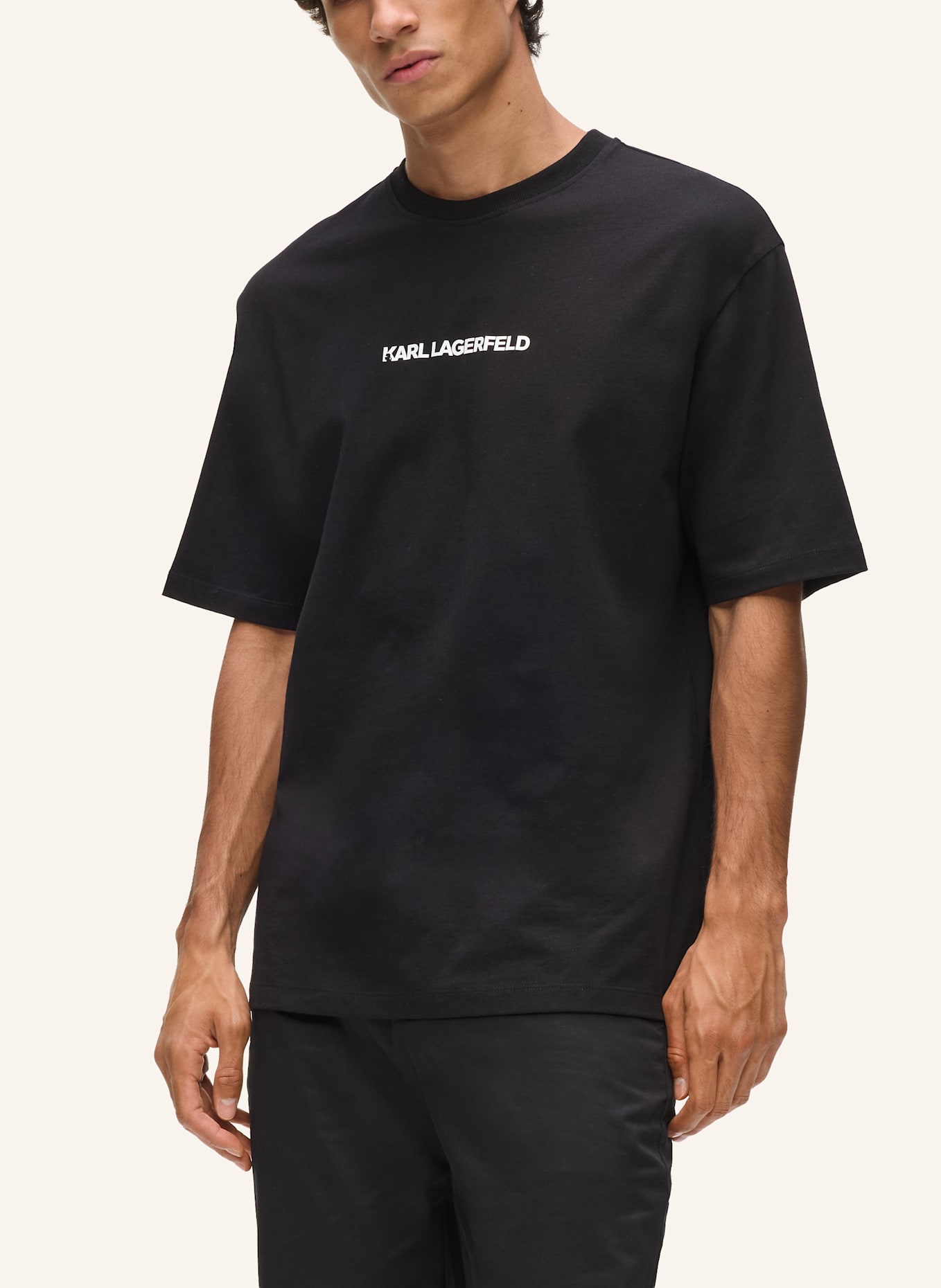 KARL LAGERFELD T-shirt: SCHWARZ