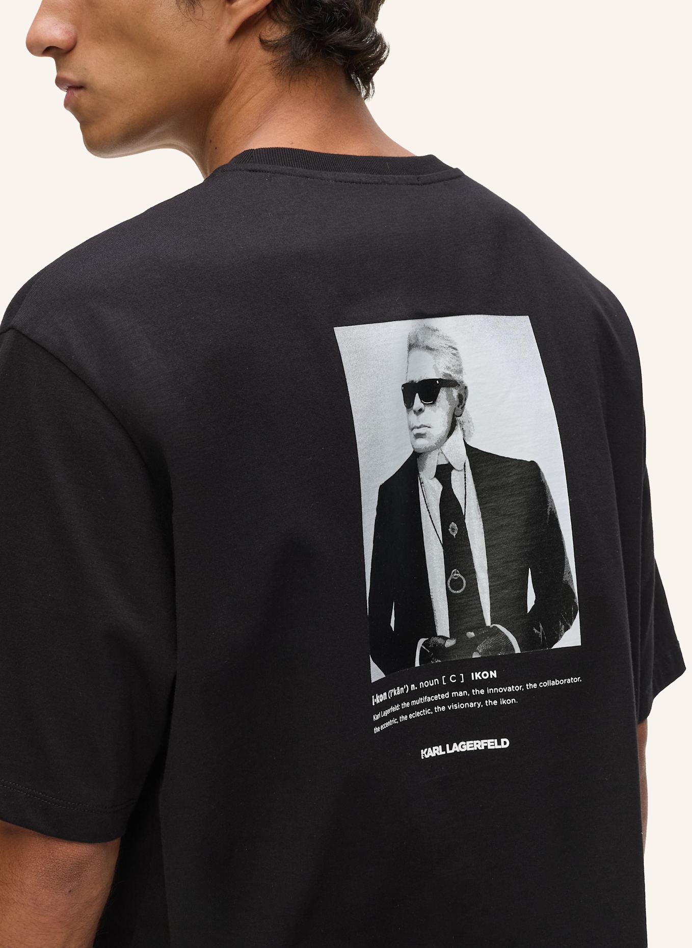 KARL LAGERFELD T-shirt: SCHWARZ