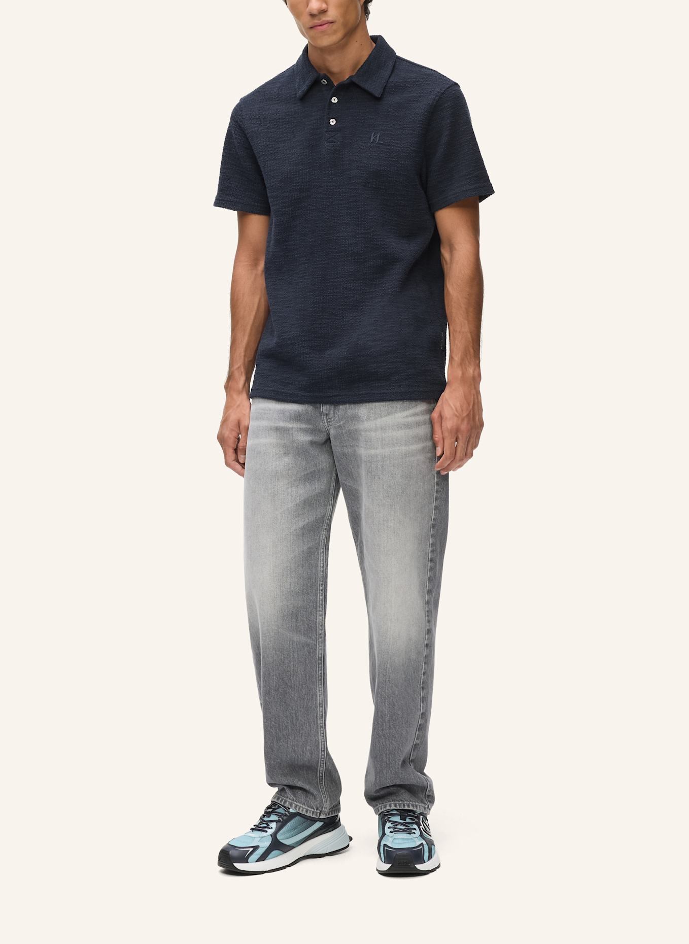 KARL LAGERFELD Poloshirt: DUNKELBLAU