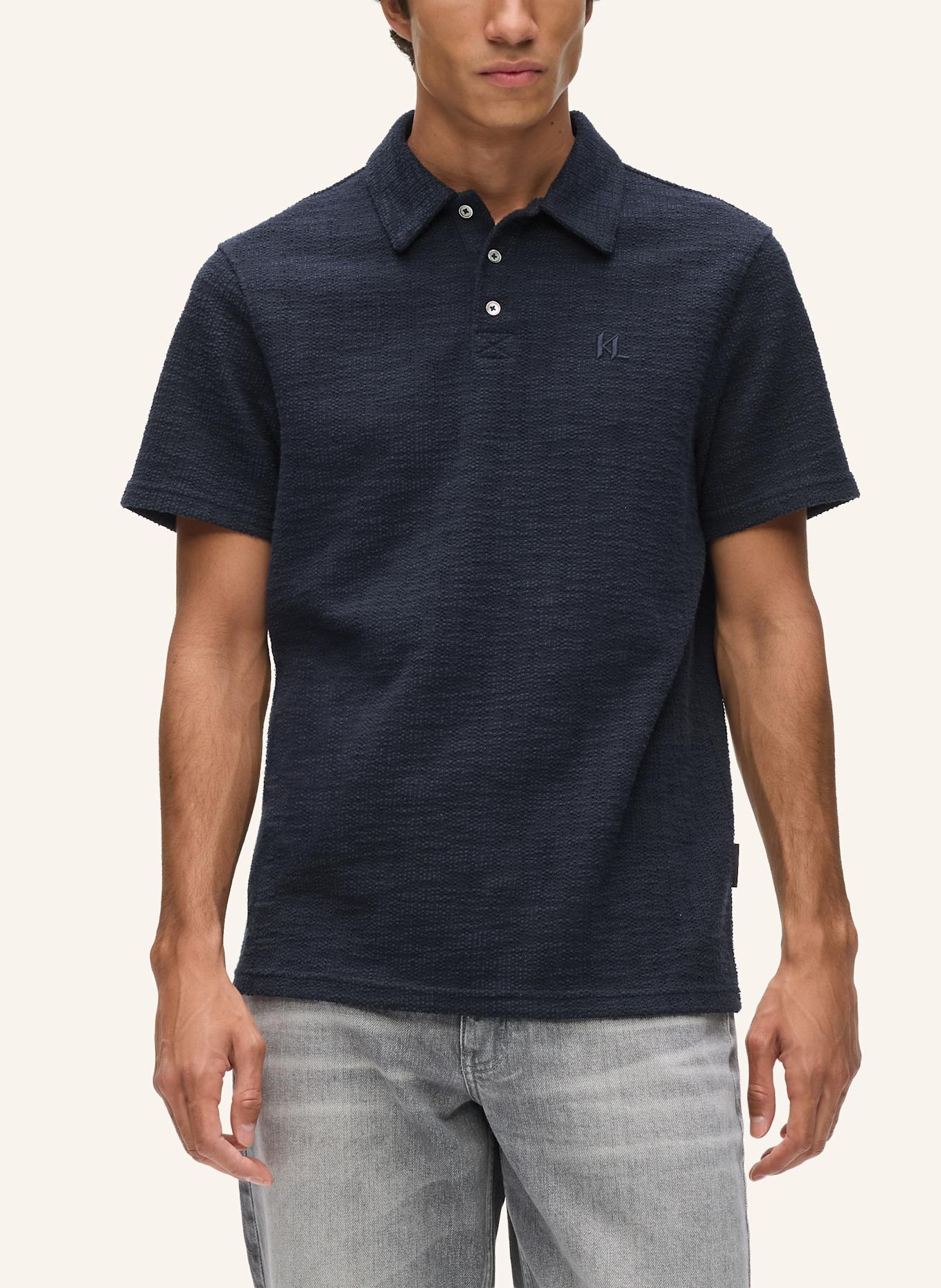 KARL LAGERFELD Poloshirt: DUNKELBLAU
