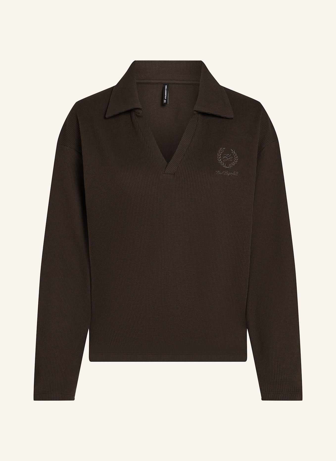 KARL LAGERFELD Top: DUNKELBRAUN