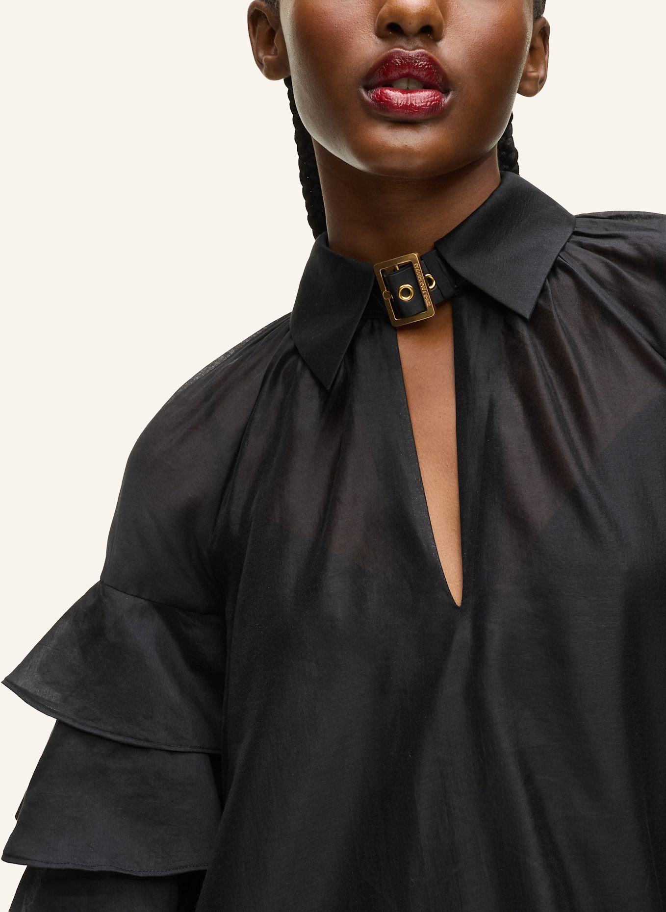 KARL LAGERFELD Kleid: SCHWARZ