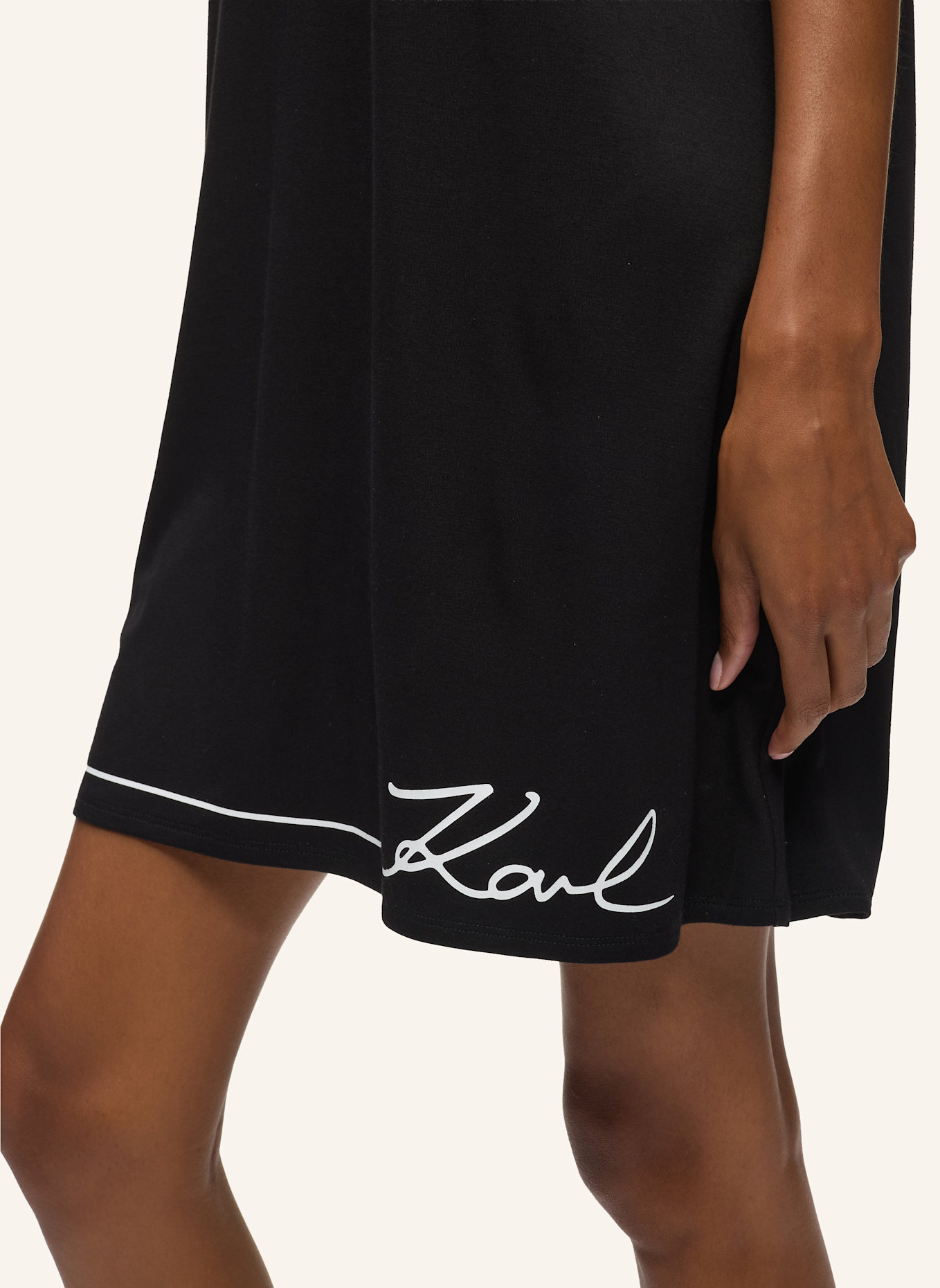 KARL LAGERFELD Nachtwäsche top: SCHWARZ