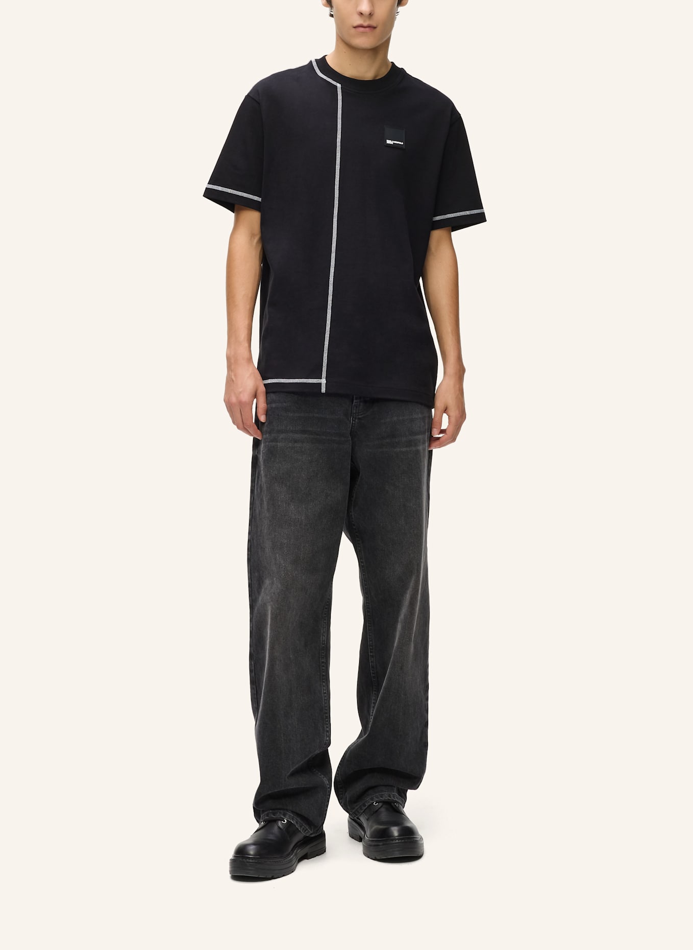KARL LAGERFELD JEANS T-shirt: SCHWARZ
