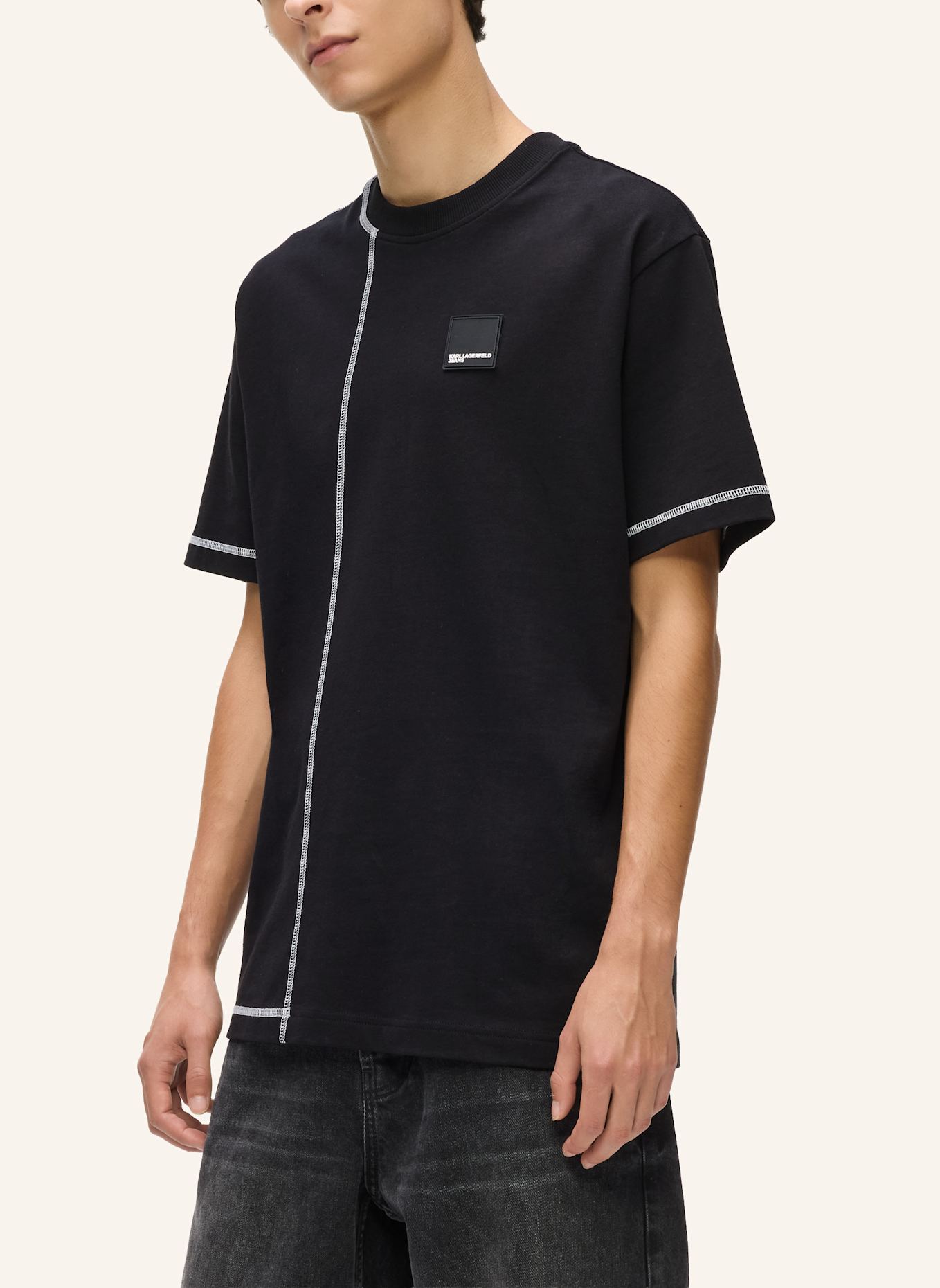 KARL LAGERFELD JEANS T-shirt: SCHWARZ