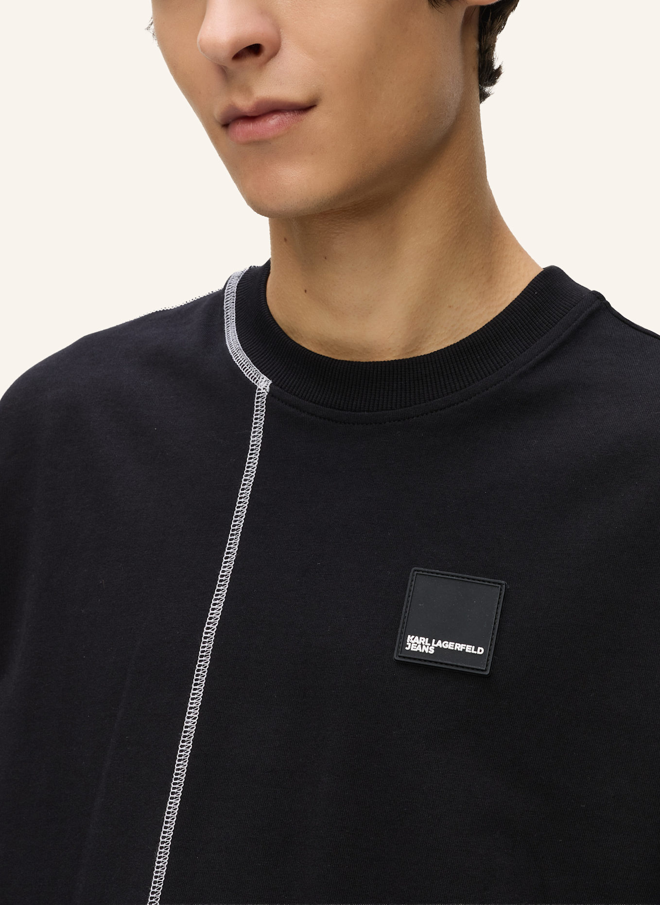 KARL LAGERFELD JEANS T-shirt: SCHWARZ