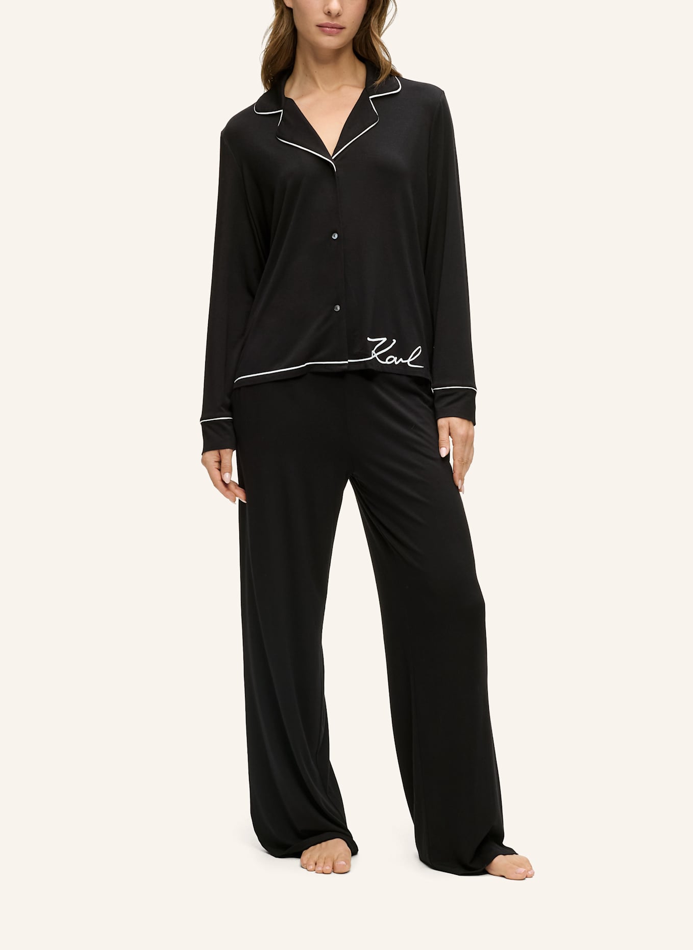 KARL LAGERFELD Nachtwäsche: SCHWARZ