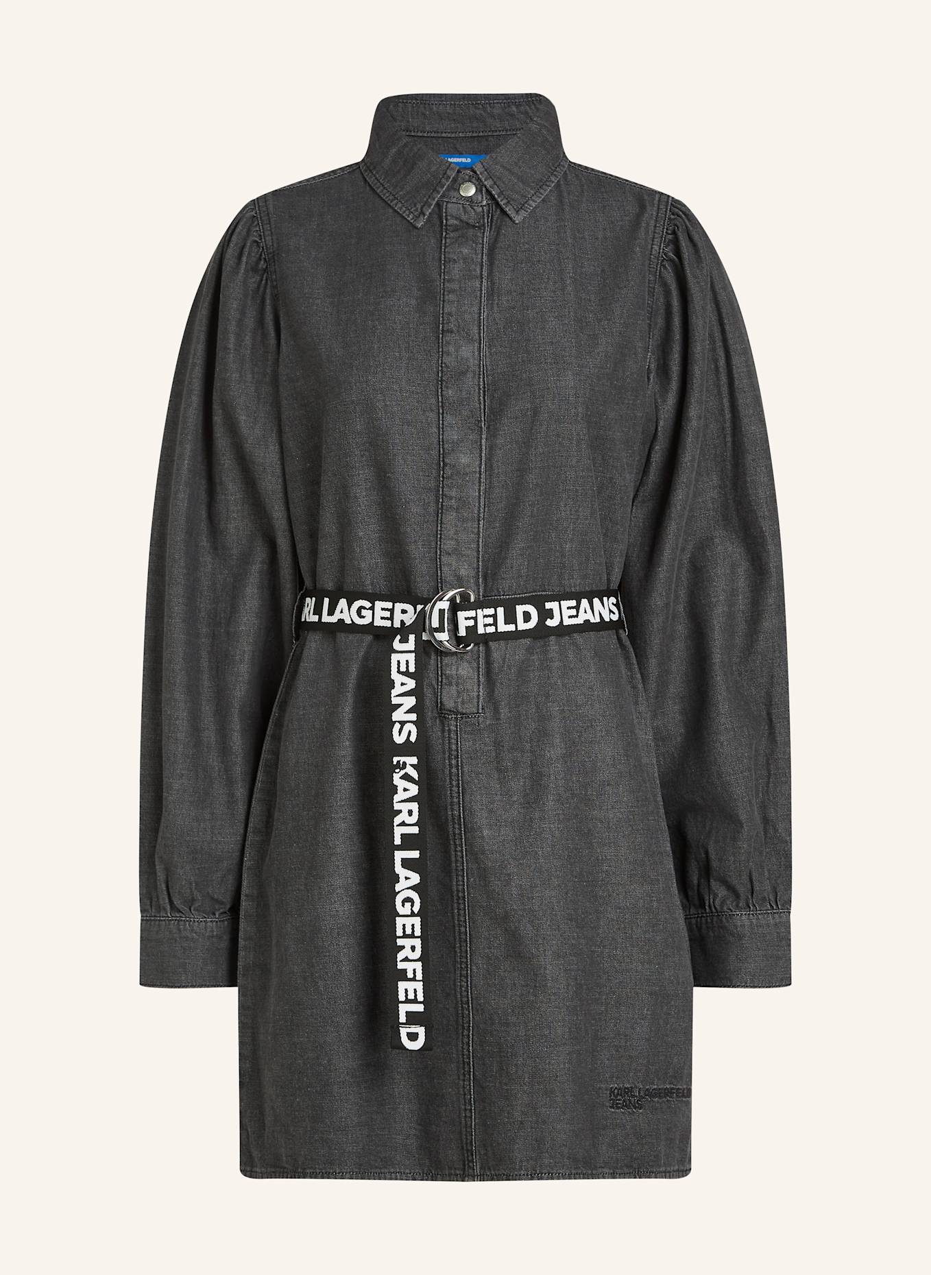 KARL LAGERFELD JEANS Kleid: SCHWARZ
