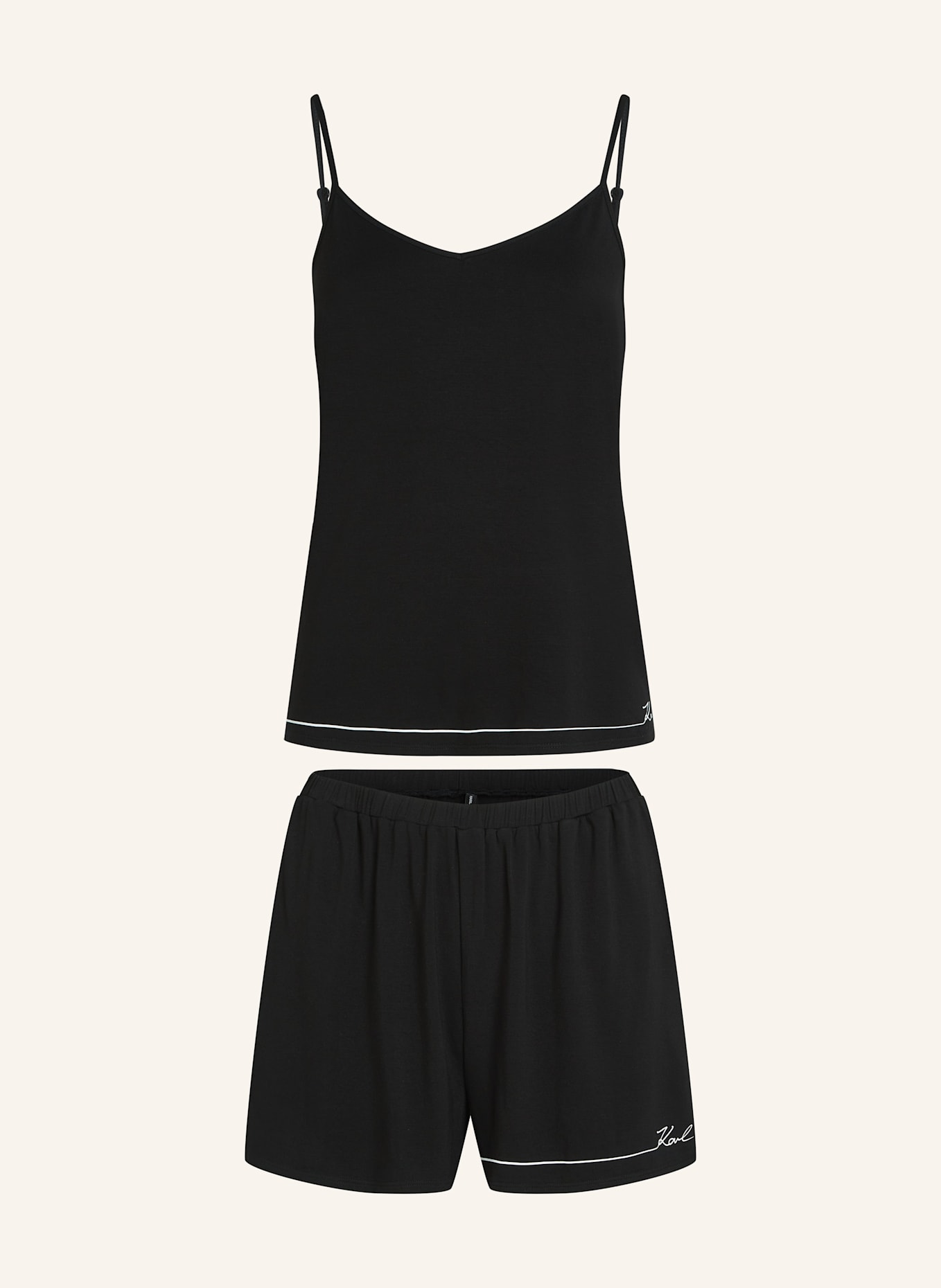 KARL LAGERFELD Nachtwäsche: SCHWARZ