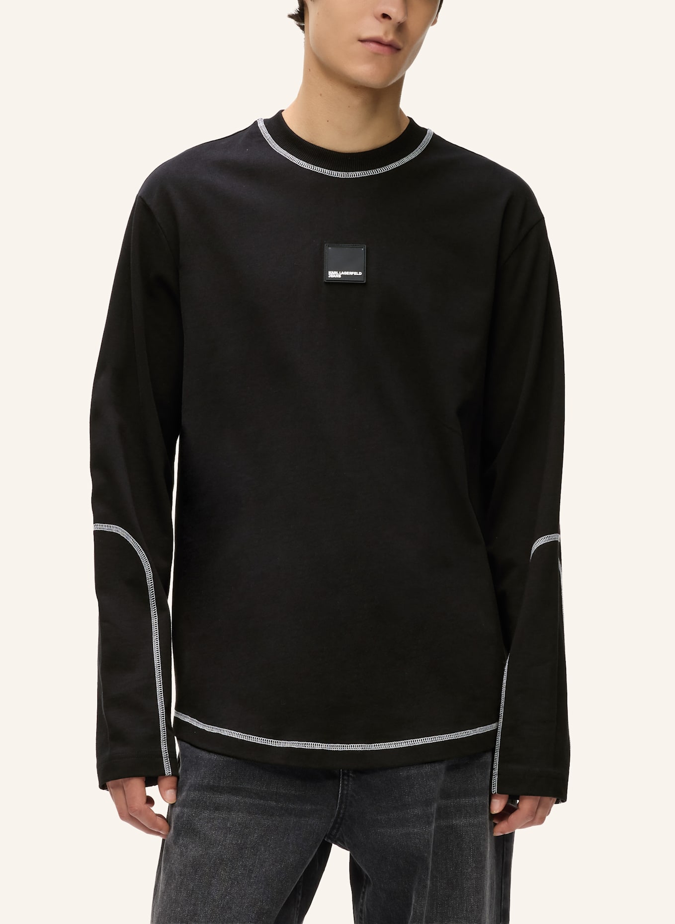 KARL LAGERFELD JEANS T-shirt: SCHWARZ