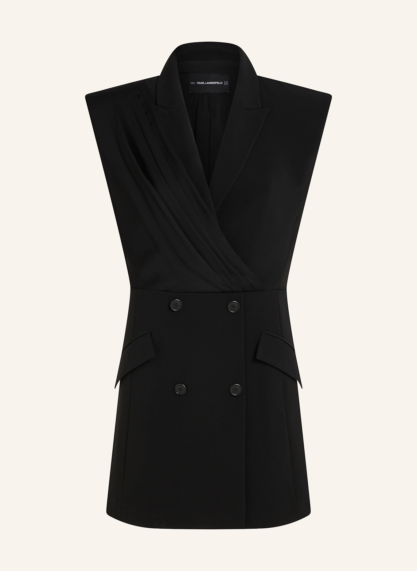 KARL LAGERFELD Kleid: SCHWARZ
