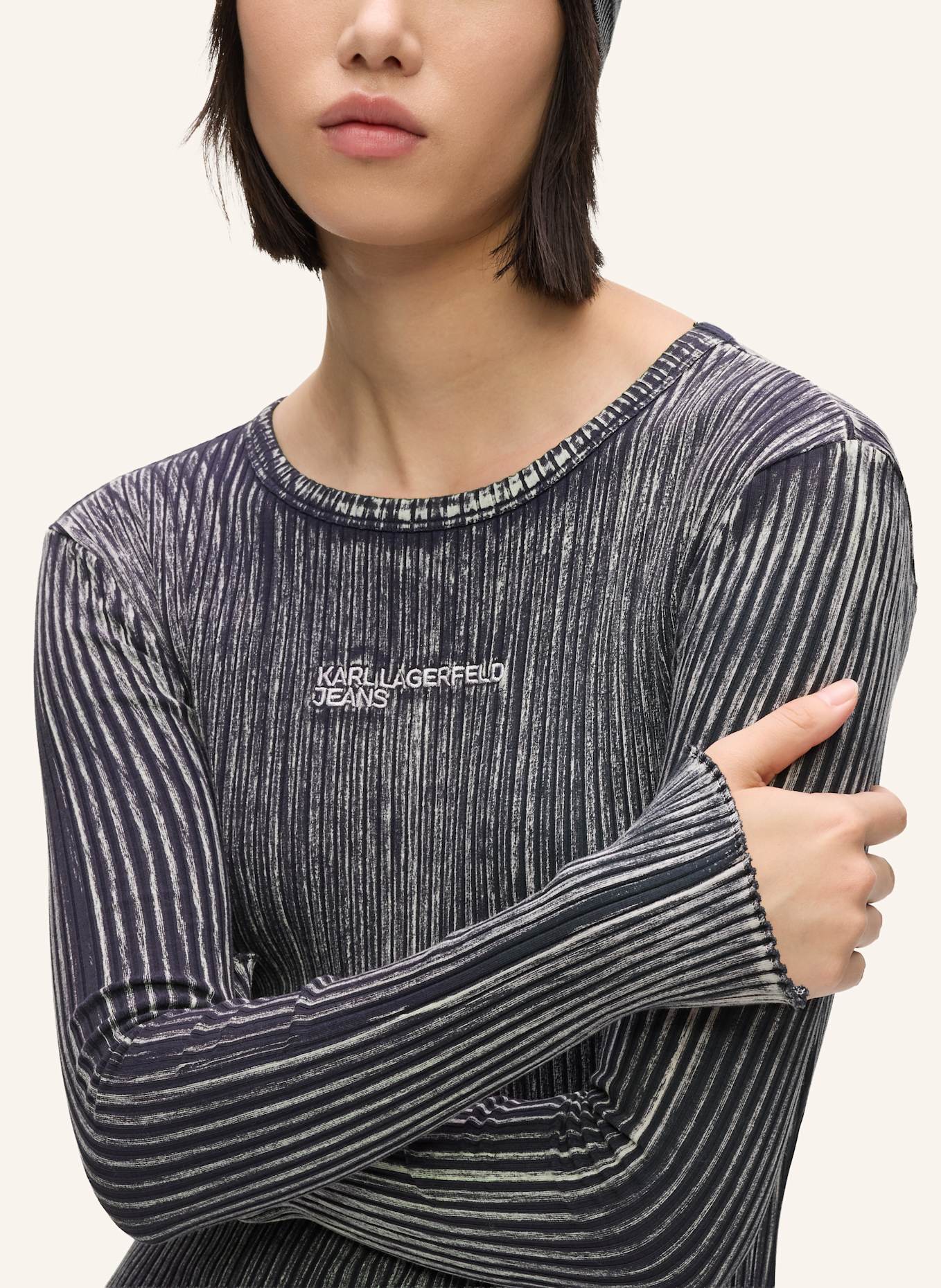 KARL LAGERFELD JEANS Kleid: SCHWARZ