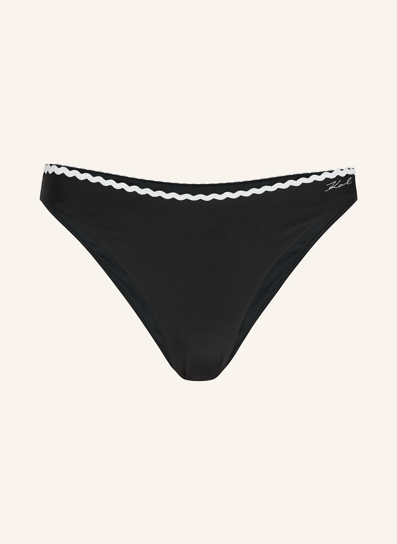 KARL LAGERFELD Bikini-Hose: SCHWARZ