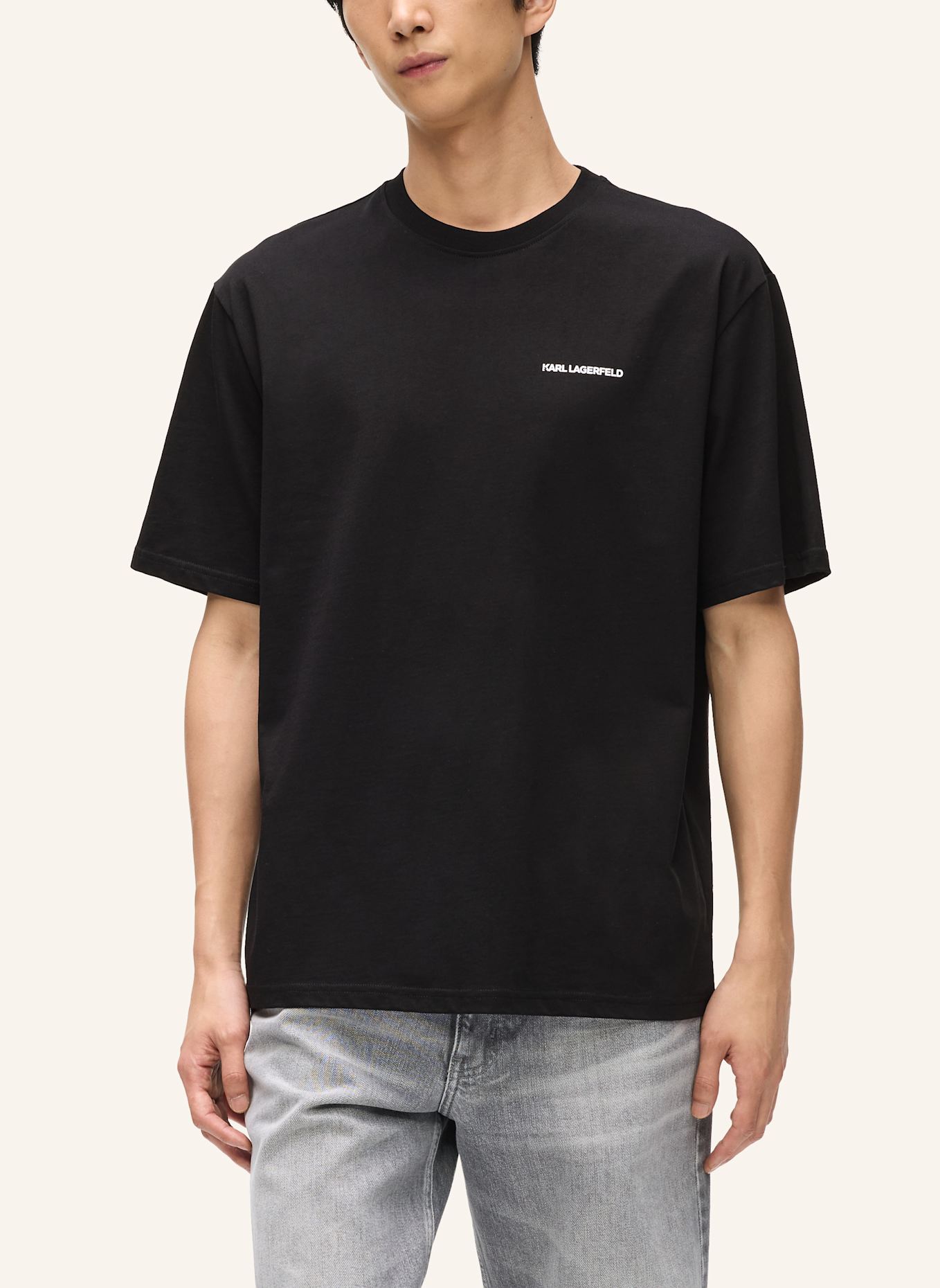 KARL LAGERFELD T-shirt: SCHWARZ