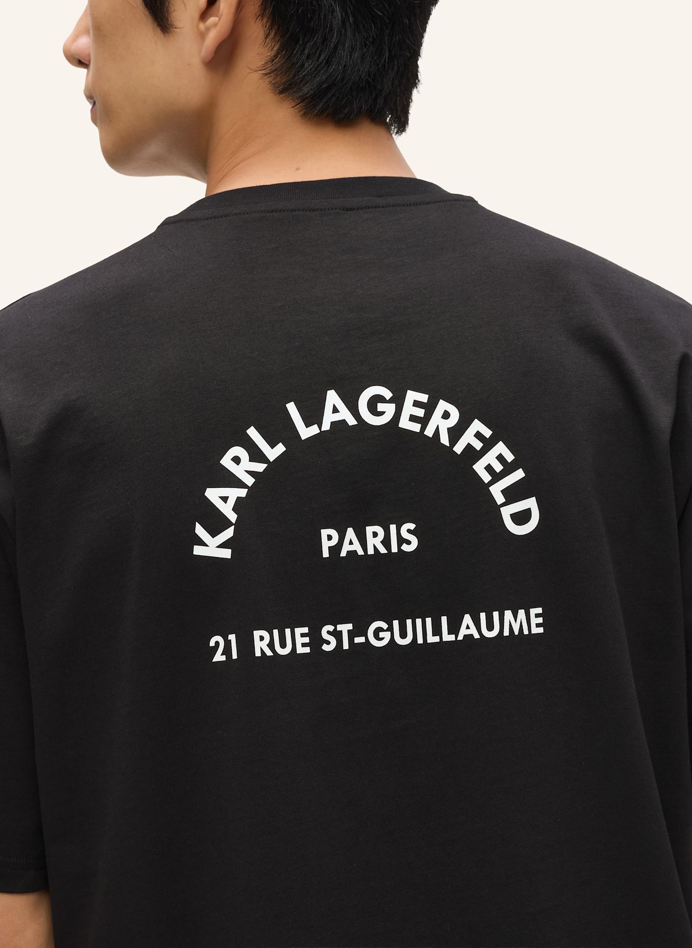 KARL LAGERFELD T-shirt: SCHWARZ