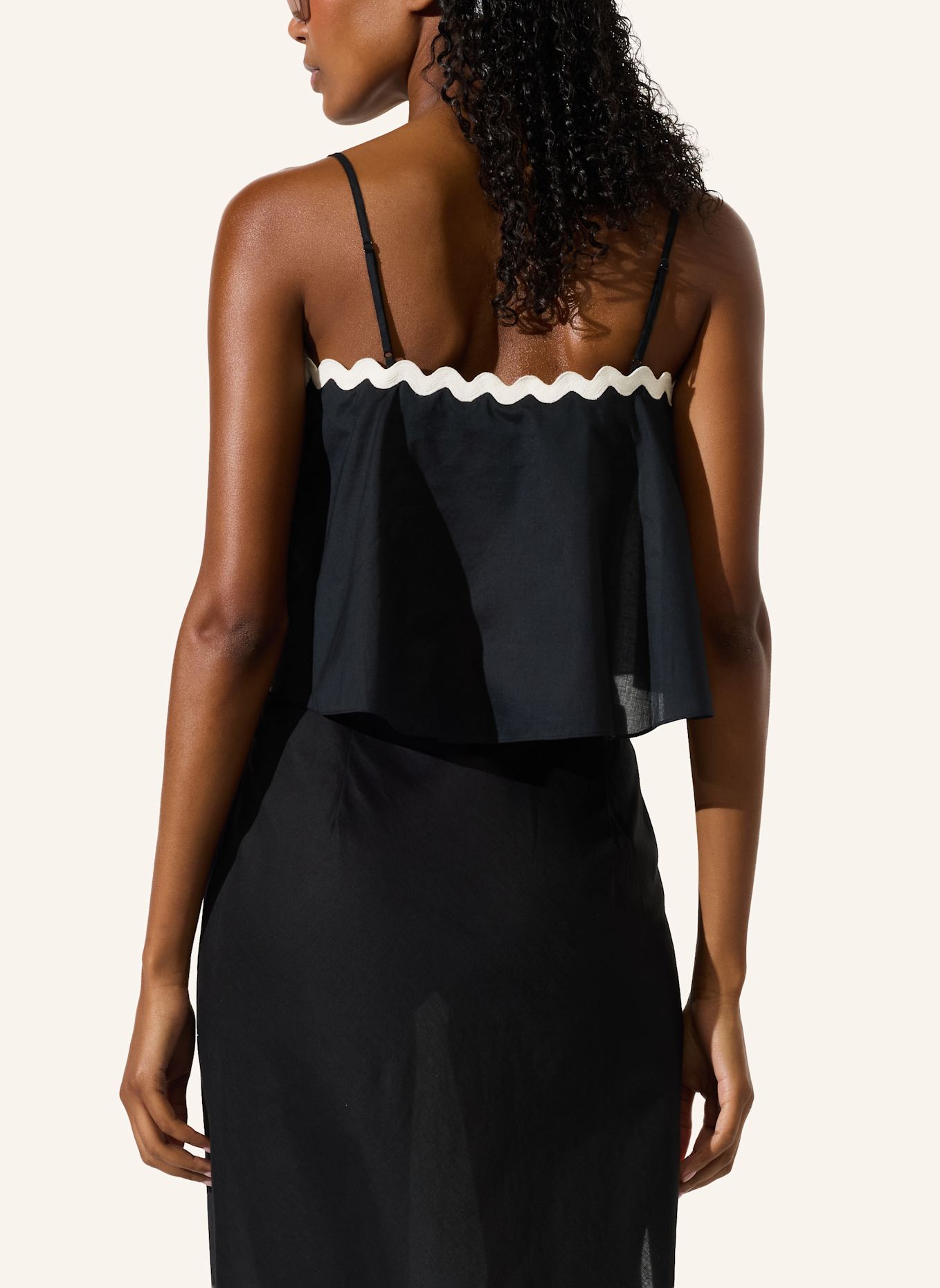 KARL LAGERFELD Top: SCHWARZ