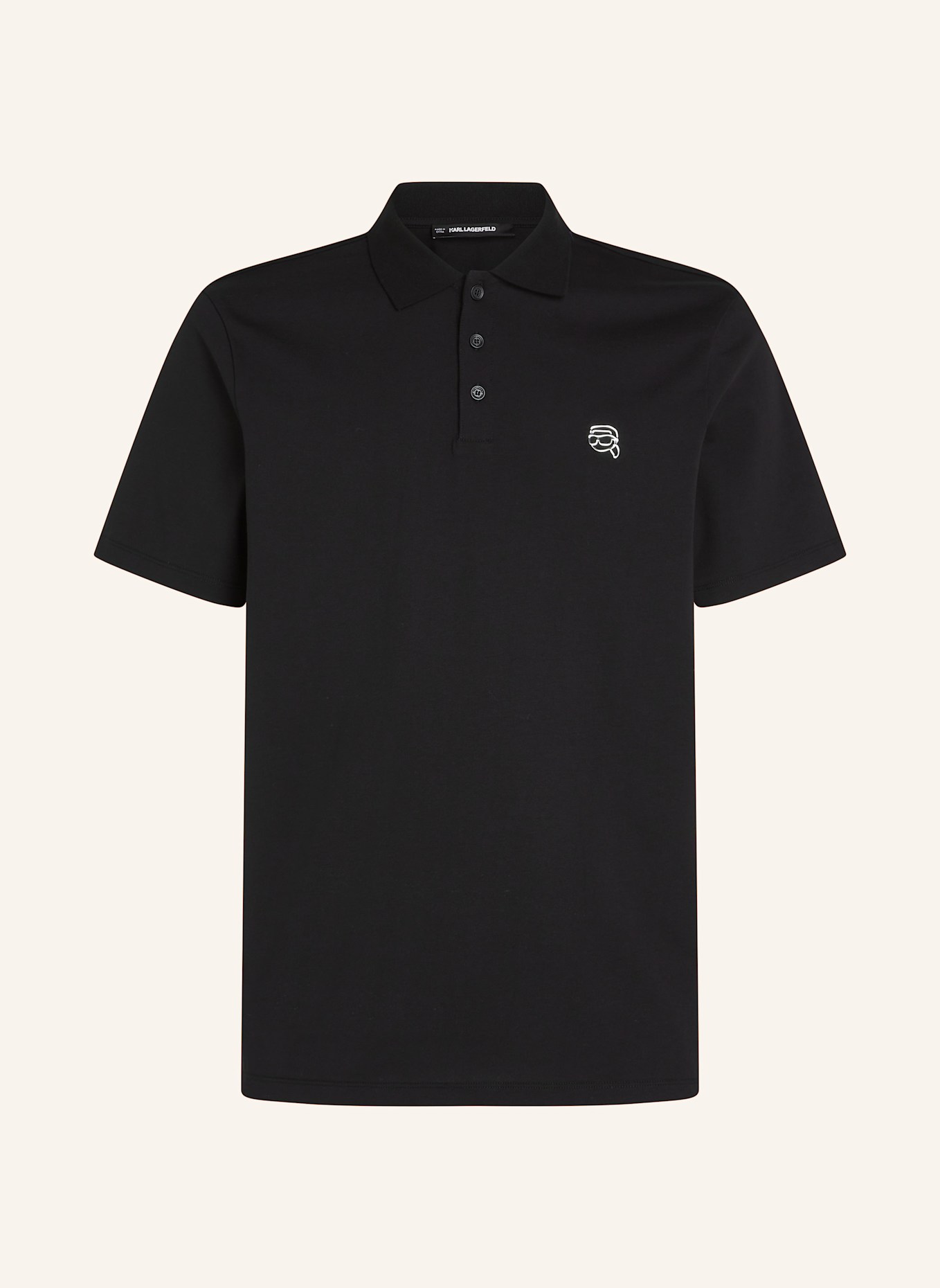 KARL LAGERFELD Poloshirt: SCHWARZ